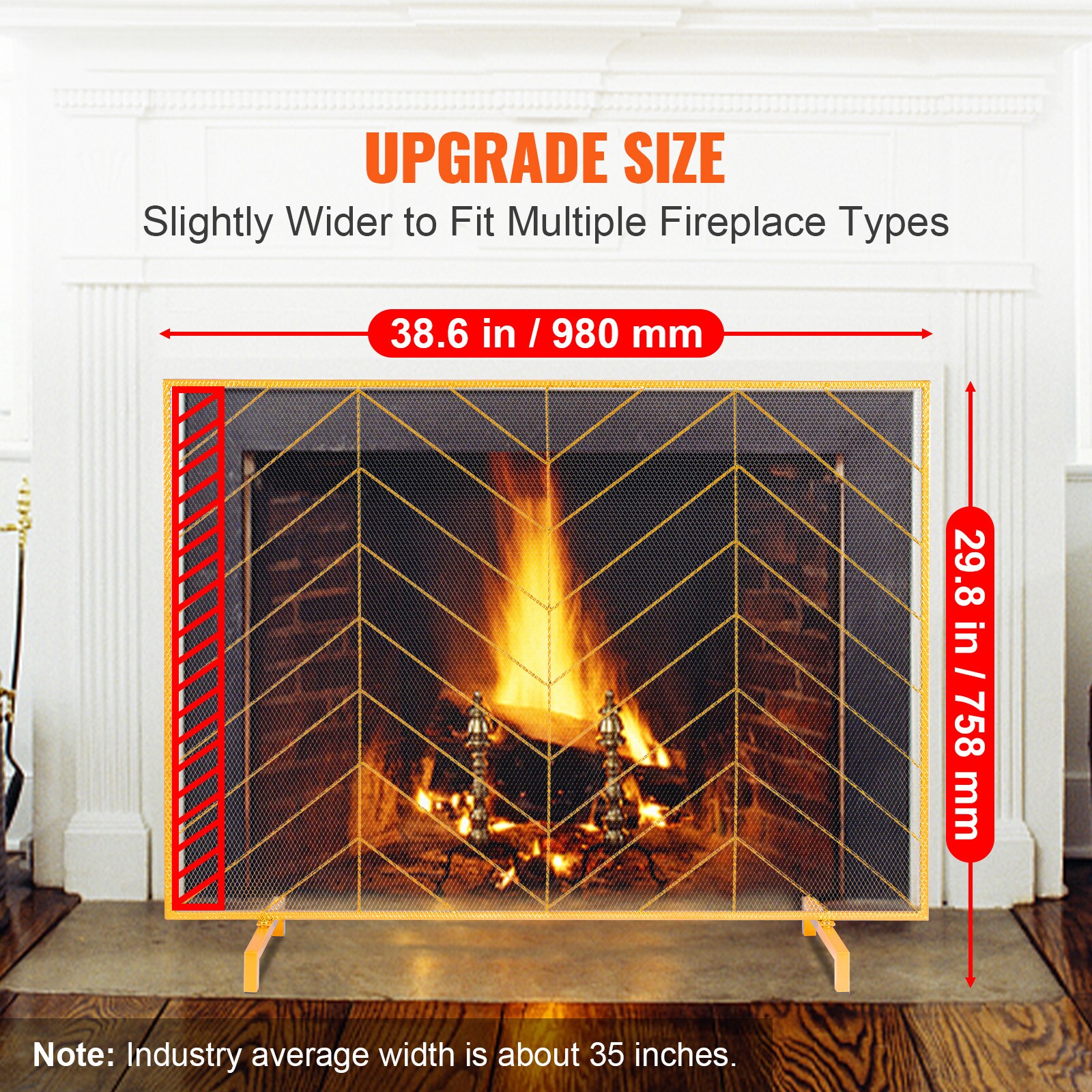 VEVOR SCBLMJSJY35400994V0 Fireplace-Screens - View #2