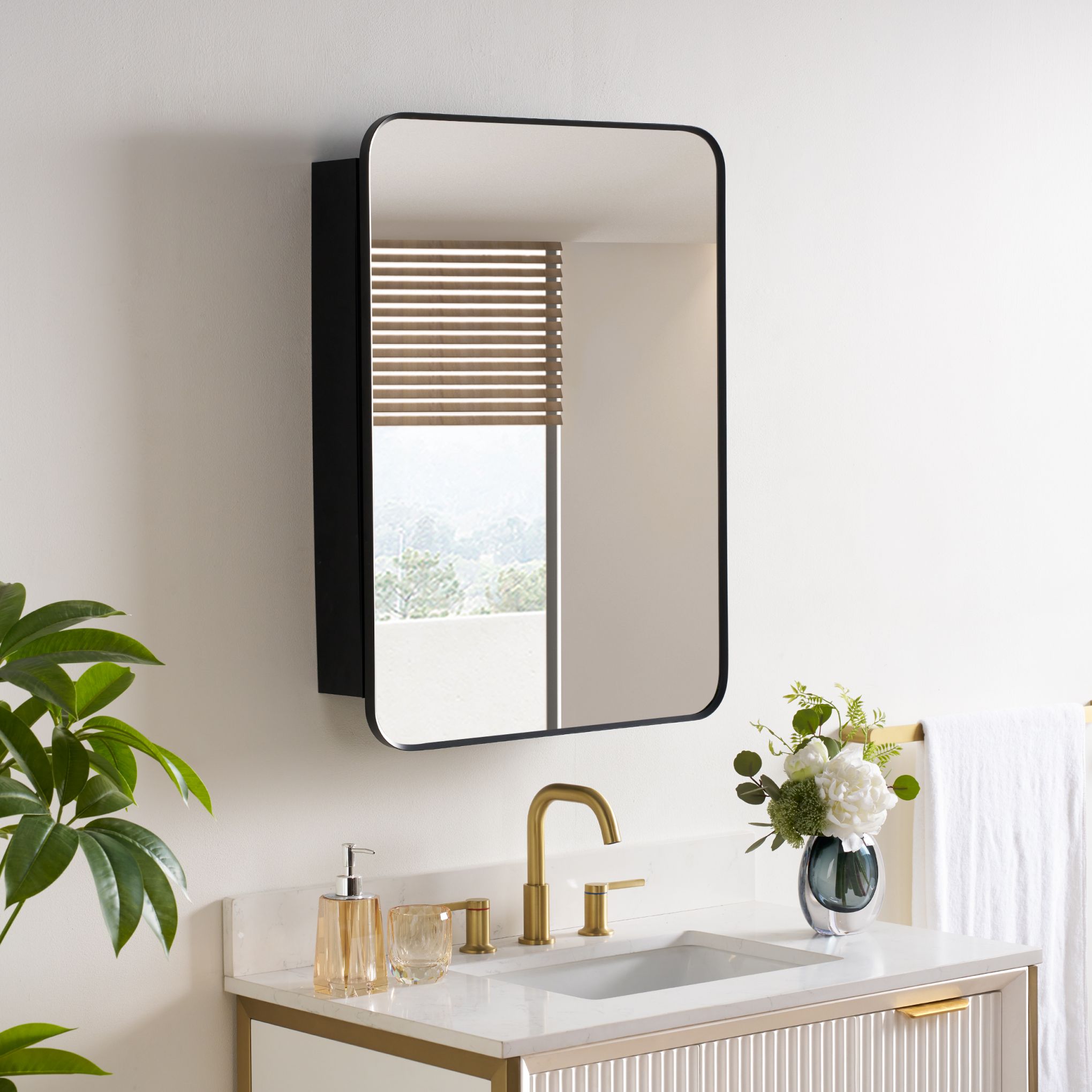 WELLFOR LEA2432MB-LR Bathroom-Medicine-Cabinets - View #2