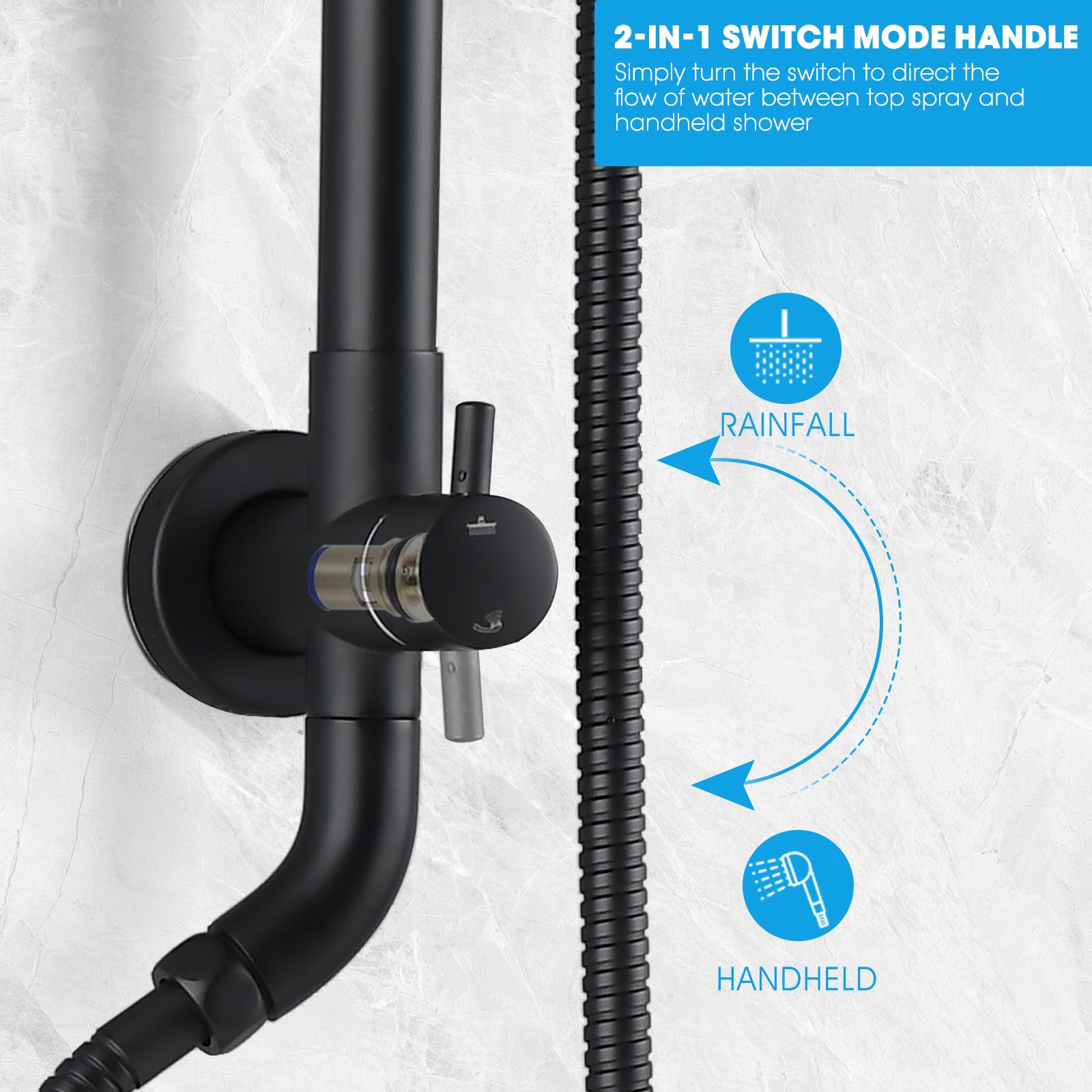 Wooakway FXLS0606-605BATH04 Showerhead-Bar-Panels - View #8