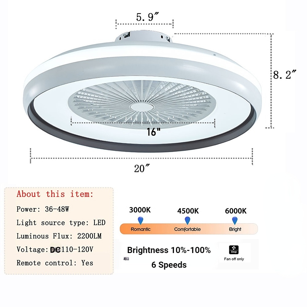 Oukaning HG-HCXLST-3044-US-BT Ceiling-Fans - View #5
