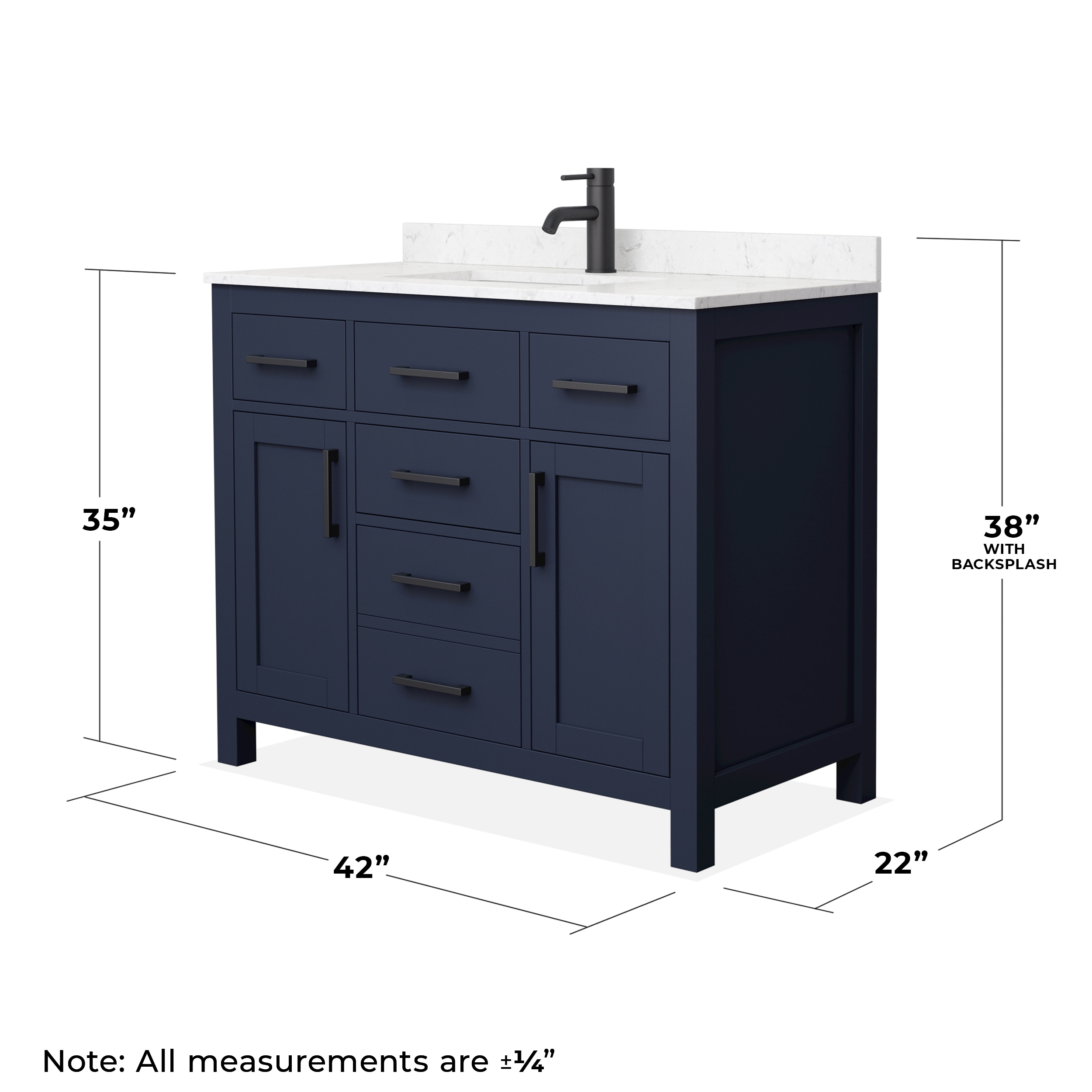 Wyndham Collection WCG242442SBBCCUNSMXX Bath-Vanity-Combo - View #14