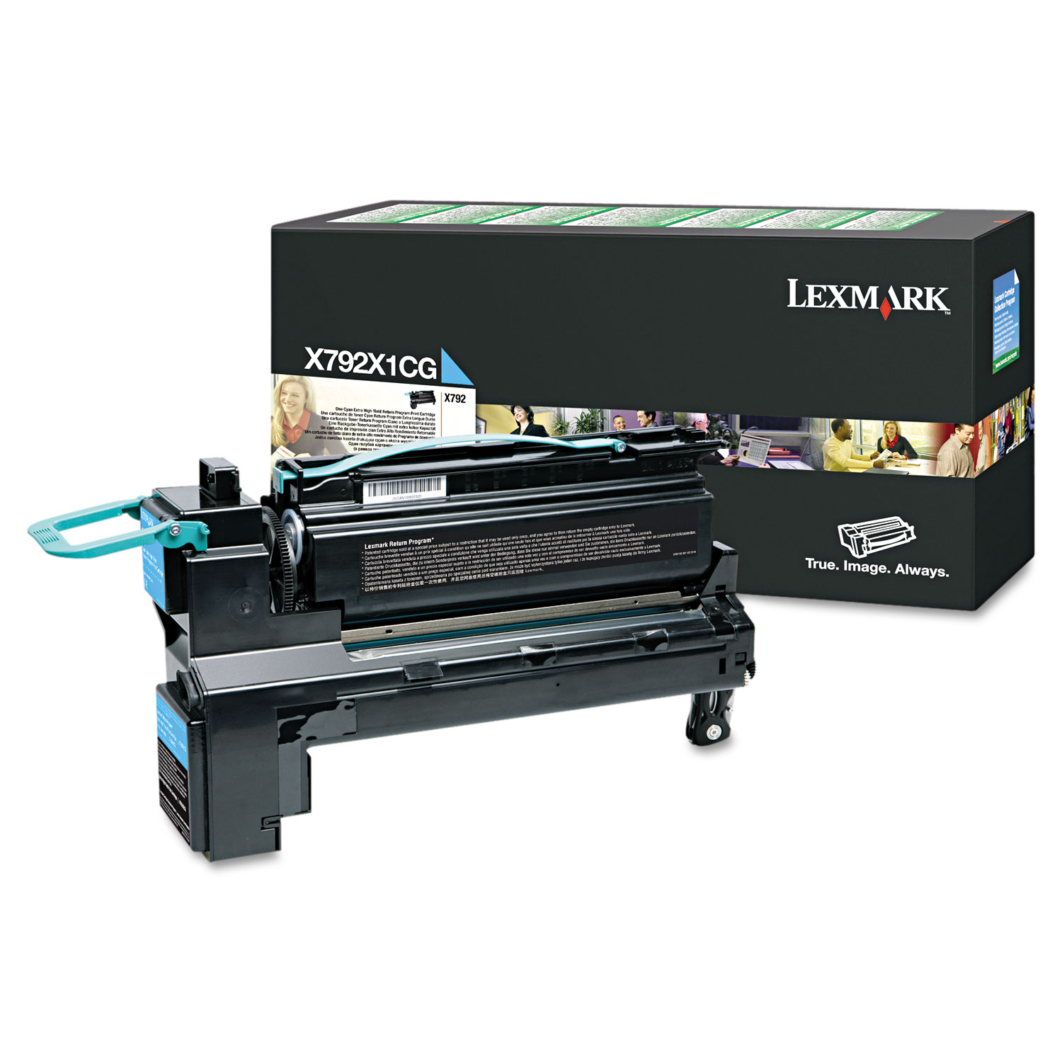 Lexmark X792X1CG Return Program Extra High-Yield Toner 20000 Page-Yield Cyan