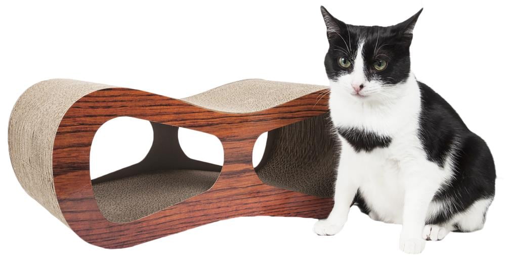 Pet Life CTS1WD 7.9-in x 9.44-in Brown Cat Post Scratcher