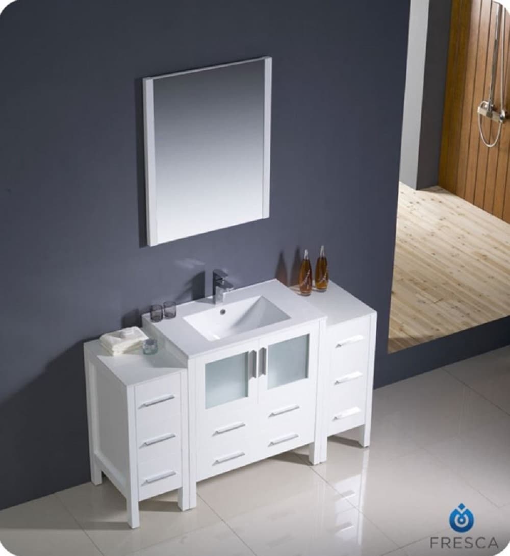 Fresca FVN62-123012WH-UNS Bath-Vanity-Combo - View #6