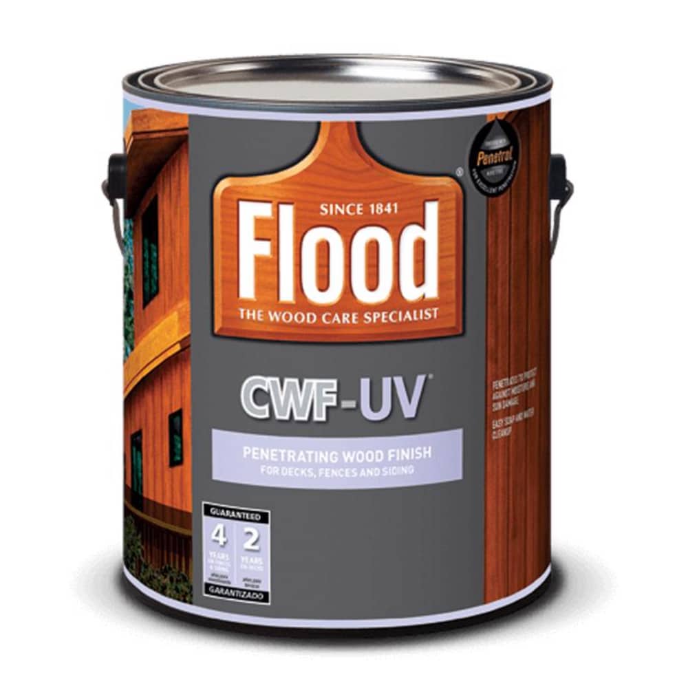Flood  CWF UV Transparent Smooth Honey Gold Water Based Acrylic/Oil Penetrating Wood Finish 1 gal 4 packs