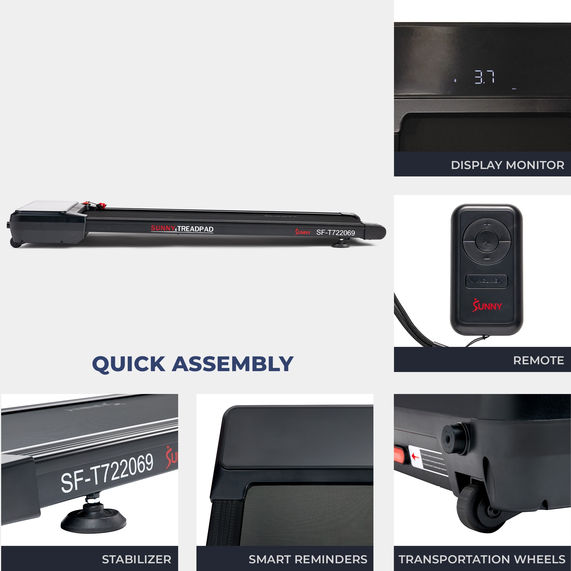 Sunny Health & Fitness SF-T722069 treadmills - View #4