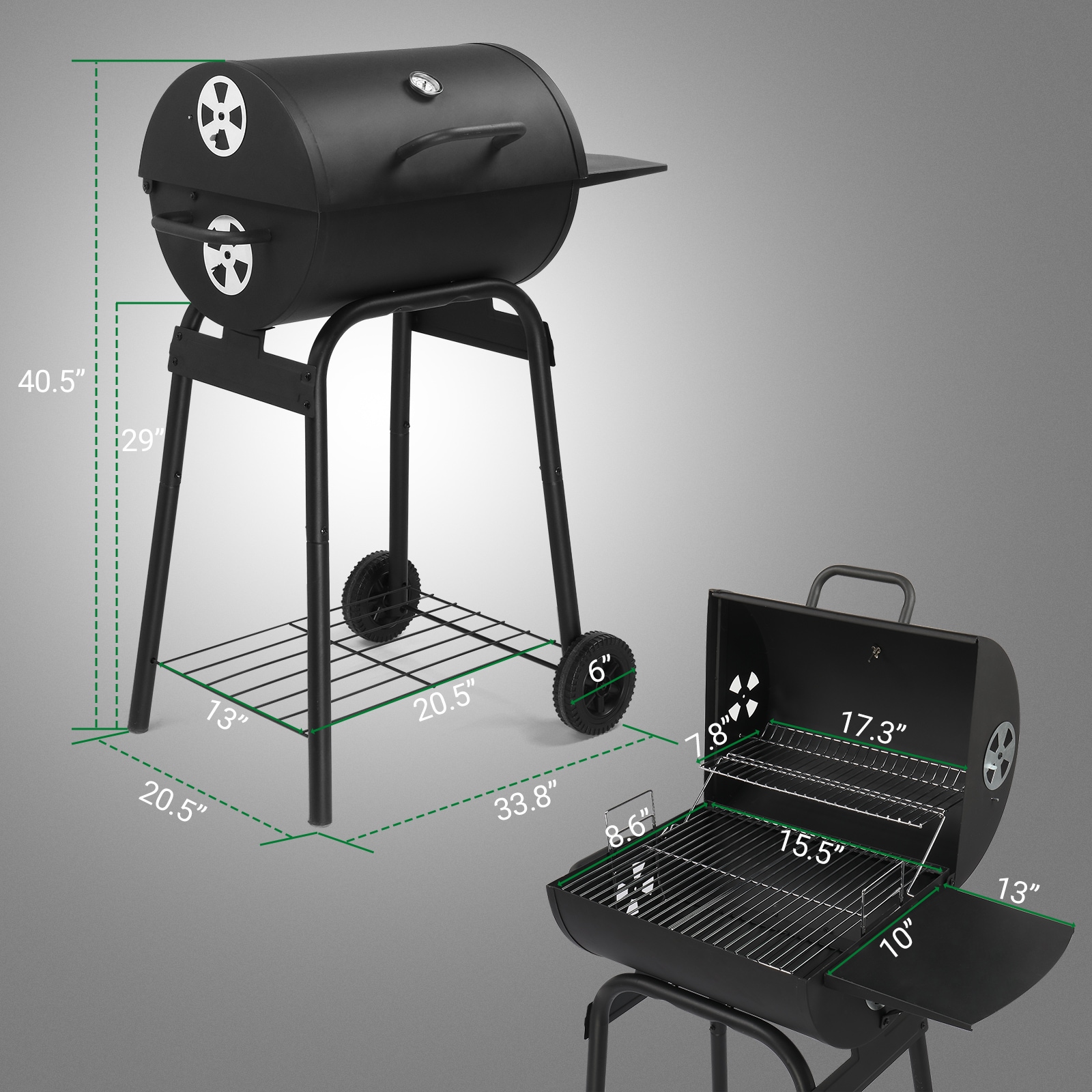 Winado LO1G57000750 Charcoal-Grills - View #5