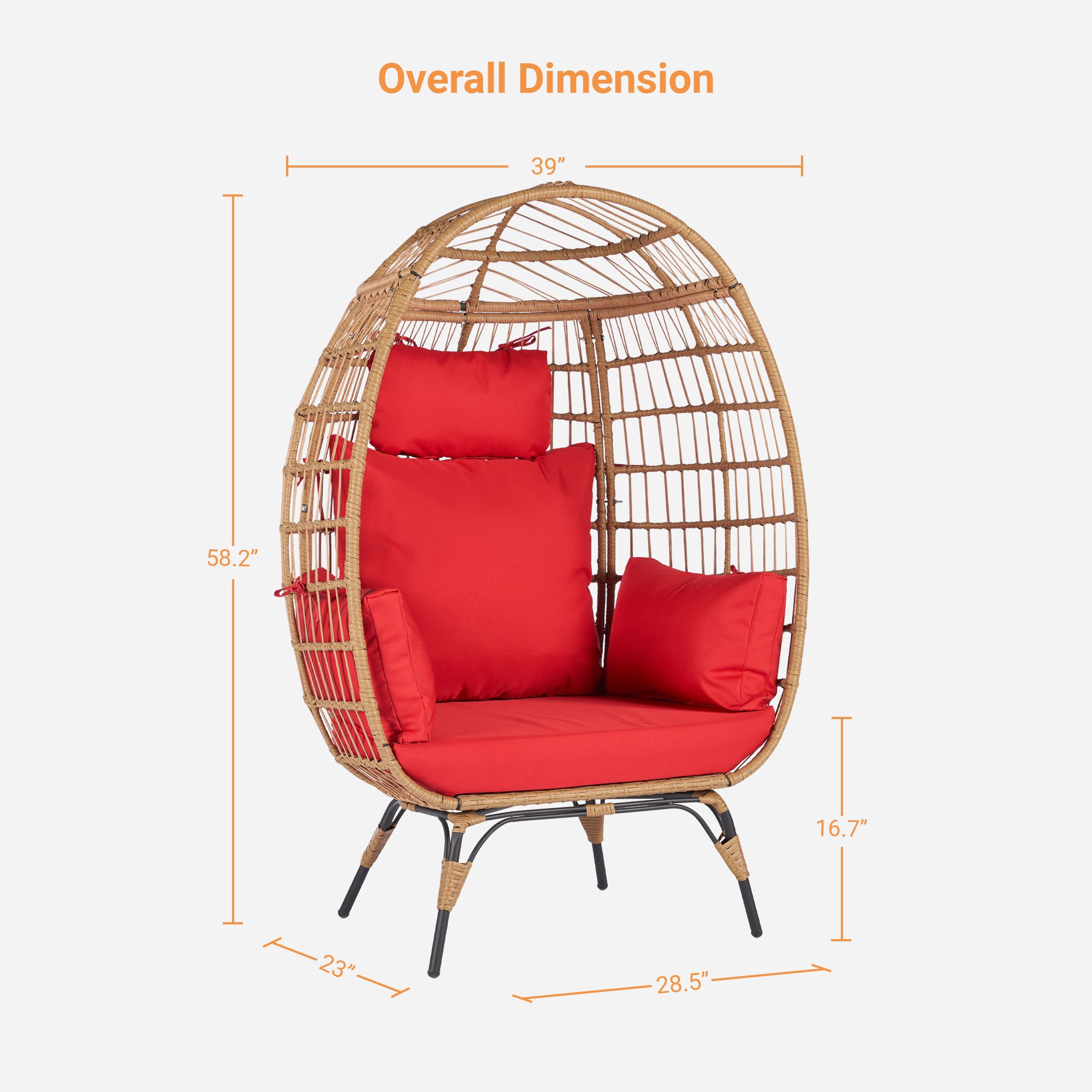 SANSTAR LRS-JDC57RD Patio-Chairs - View #5