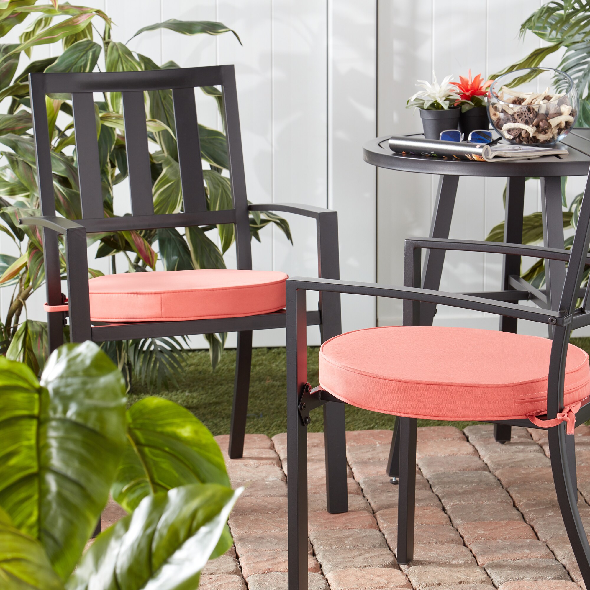 Greendale Home Fashions OP1150S2-CORAL Patio-Furniture-Cushions - View #7
