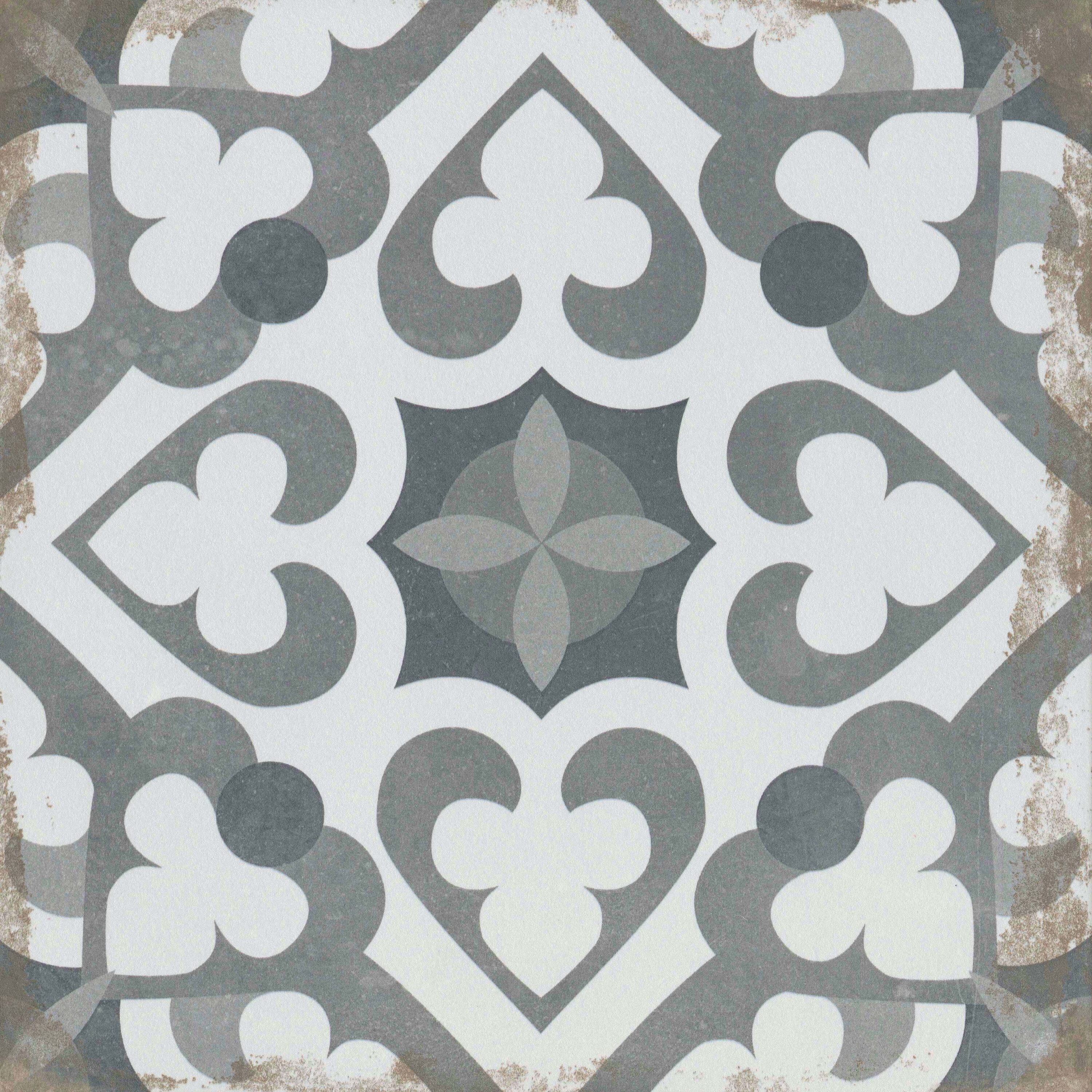 Emser F36RHAPSP1313 Rhapsody Spade 13-in x 13-in Matte Porcelain Patterned Tile (10.548-sq. ft/ Carton)