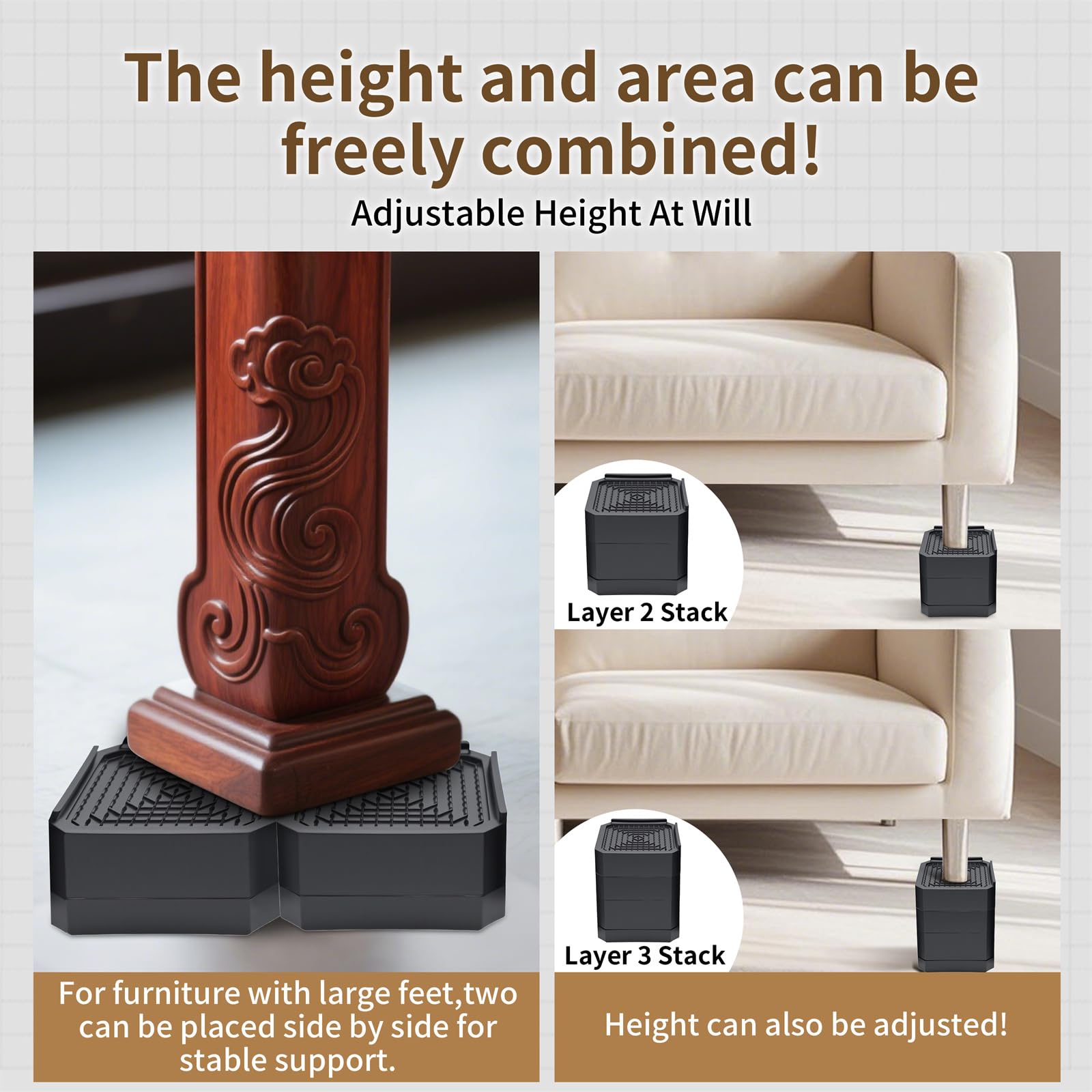 Yichuhaoxi LYI0805Y094 Bed-Risers - View #6