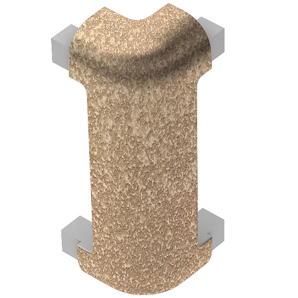 Schluter Systems E90RC100TSB39 Rondec-CT 0.375-in W x 1.976-in L Beige textured color-coated aluminum Aluminum Outside corner Tile Edge Trim