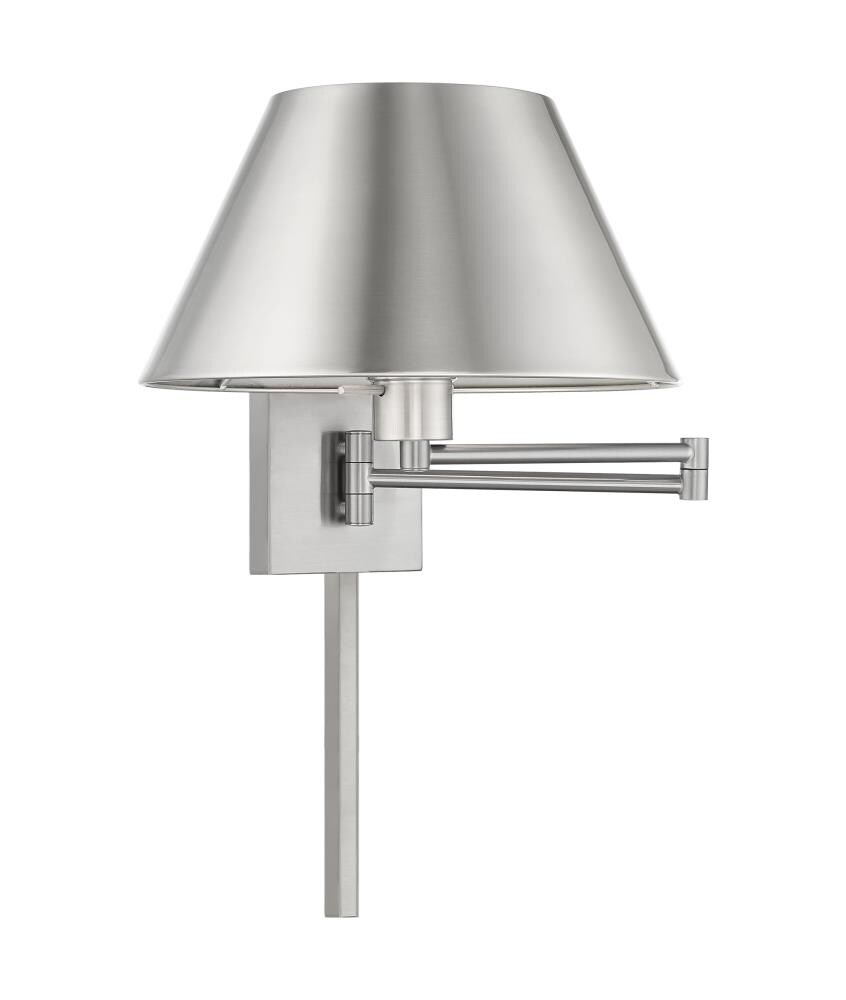 Livex Lighting 40030-91 Swing Arm Wall Lamps Brushed Nickel Wall Sconce