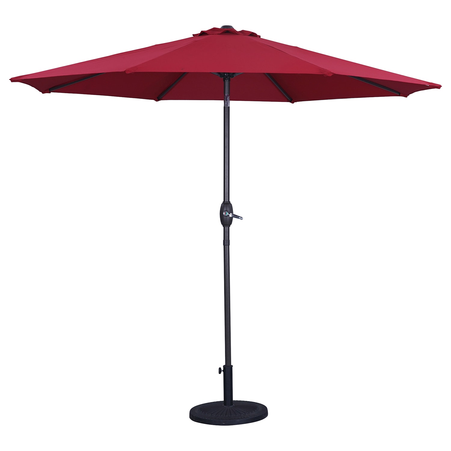 BANSA ROSE LLDM0413 9-Feet Aluminum Red Cantilever Patio Umbrella