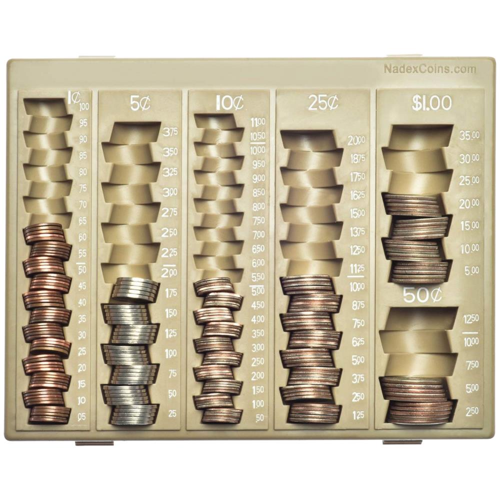 Nadex Coins NCS8-1003 Coin Handling Tray (Gray)