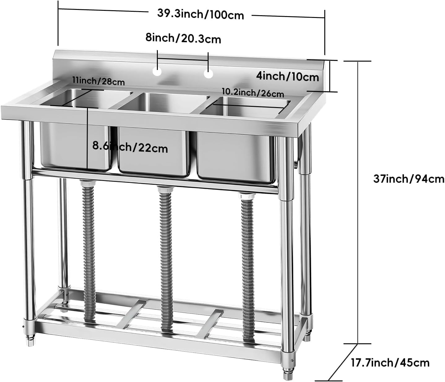 Qeetex ML-PHO-125C0KEF Laundry-Tubs-Utility-Sinks - View #2
