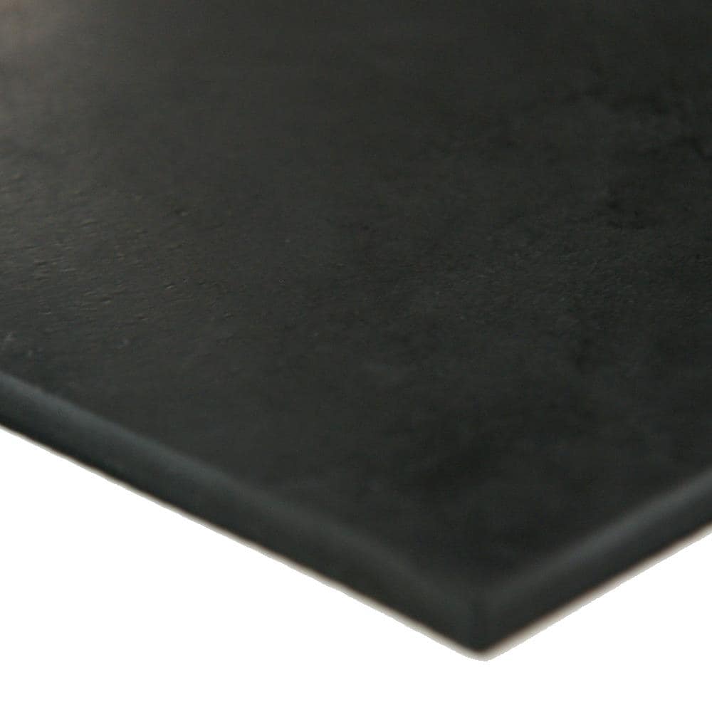 12 Width Neoprene Sheet 60A Durometer Black 24 Length 0.032 Thickness Smooth Finish Adhesive Backing 