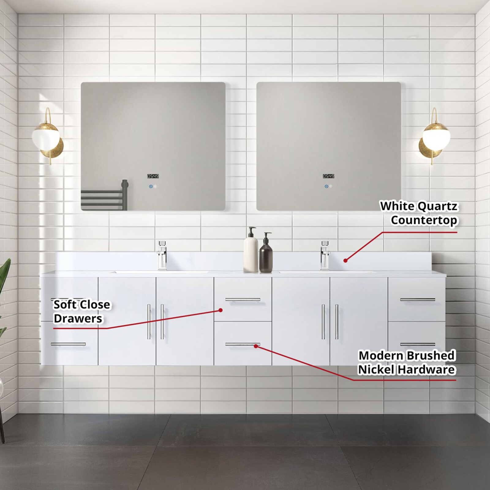 Lexora LVG84DM200 Bath-Vanity-Combo - View #10
