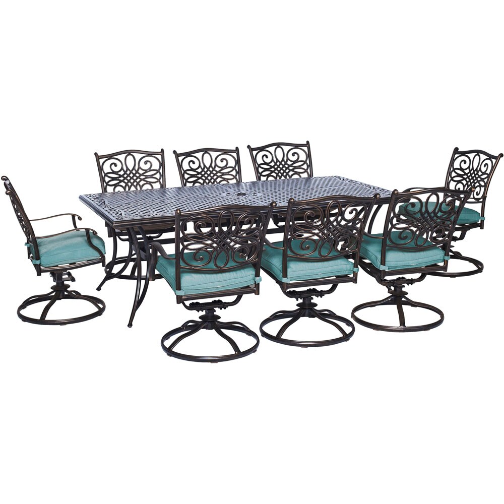 hanover traditions 9 piece patio set