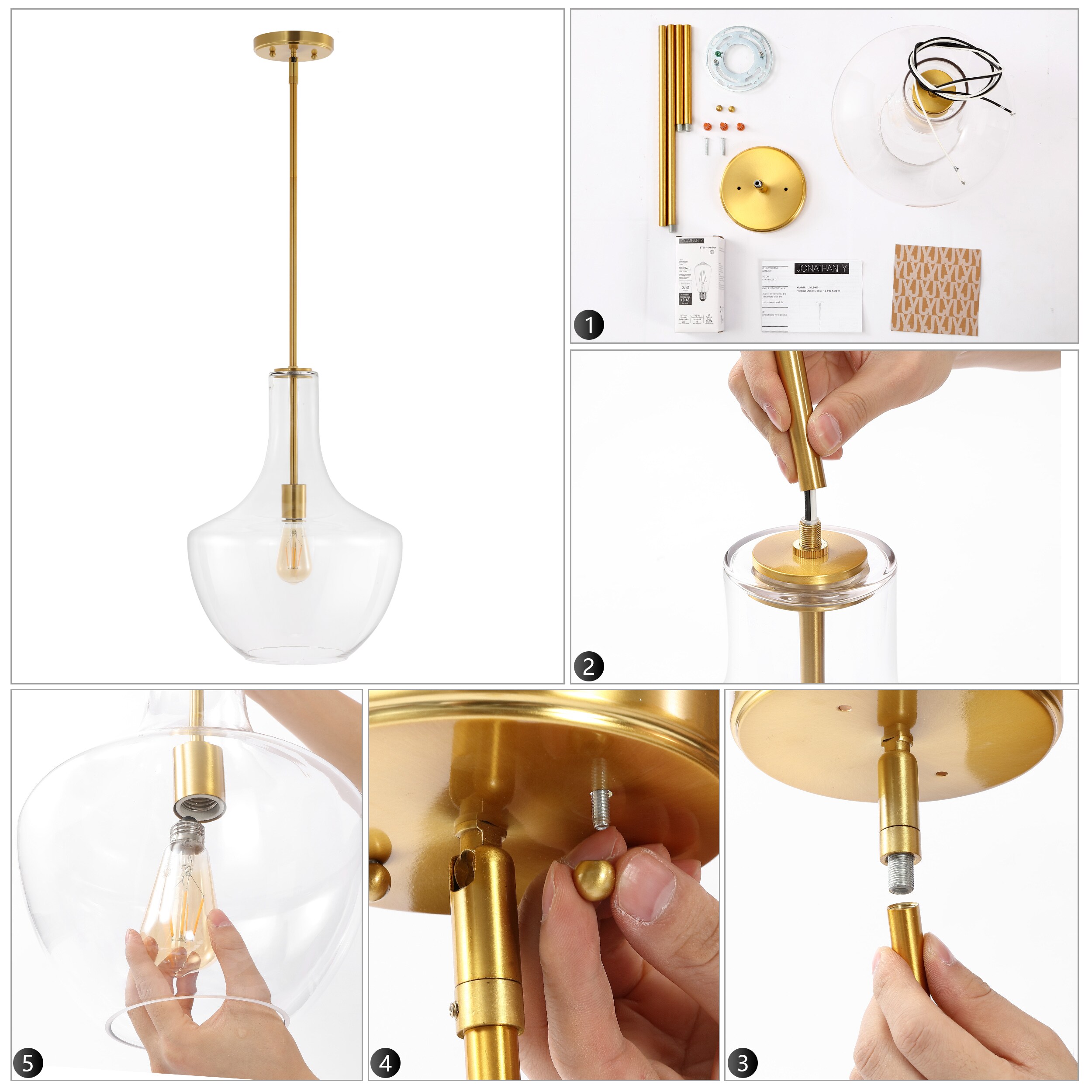 JONATHAN  Y JYL6401B Pendant-Lights - View #8