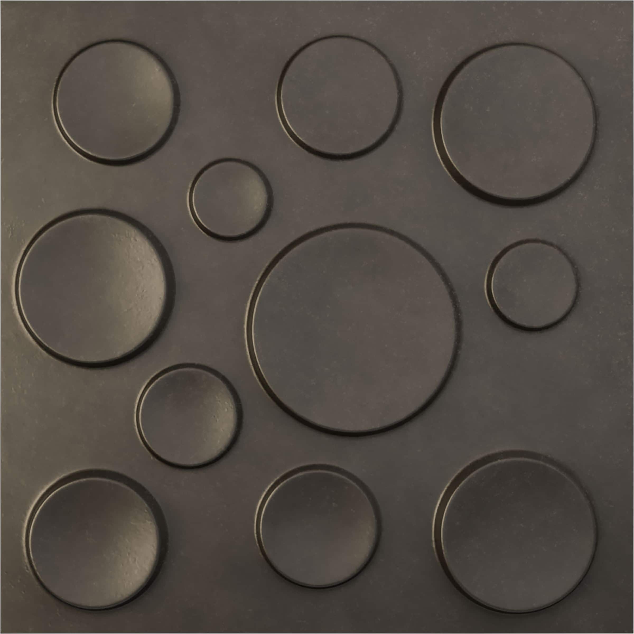 Ekena Millwork WP20X20CSDST 19-5/8-in x 19-5/8-in Embossed Paintable/Stainable Black PVC Abstract Wall Panel ( 2.67-sq ft )