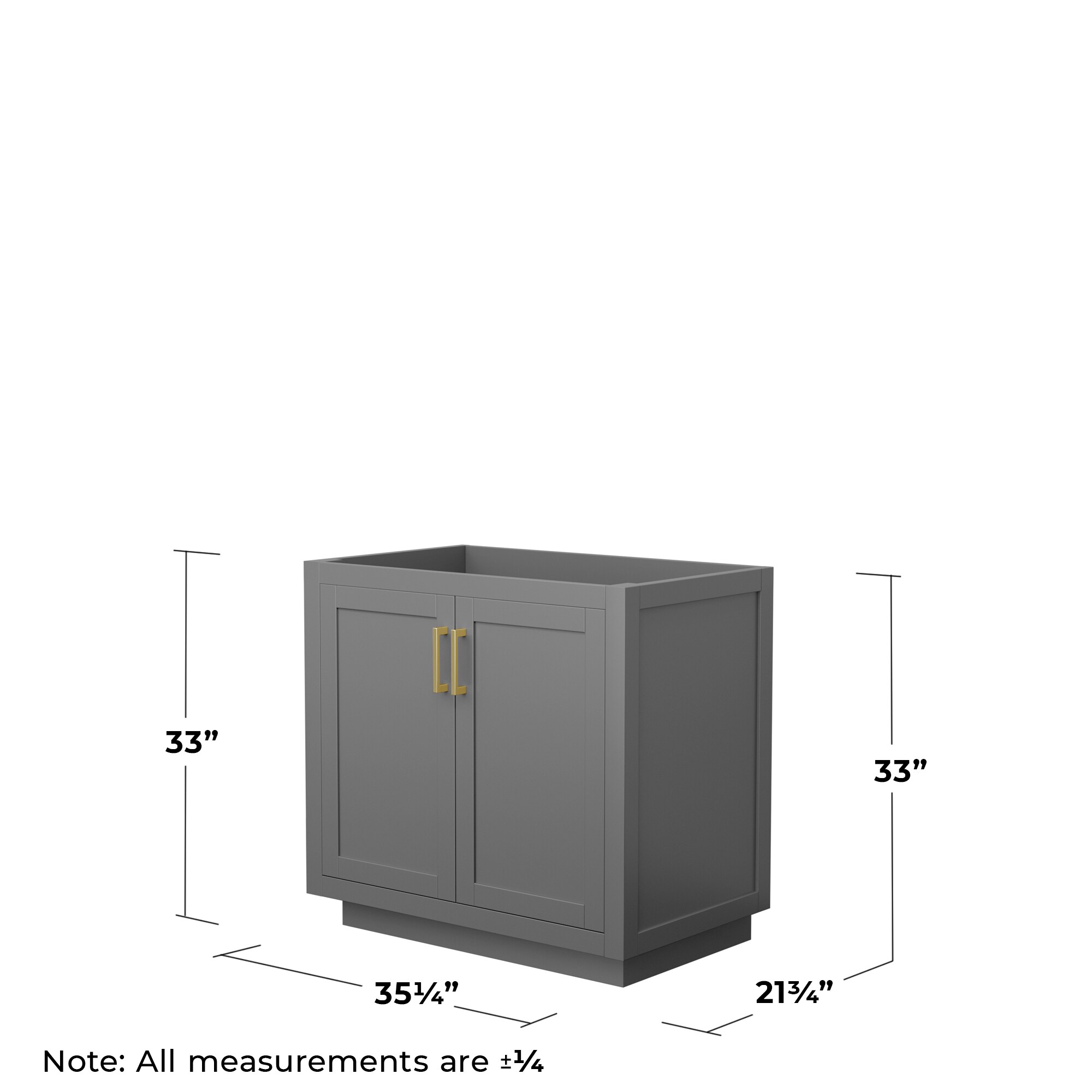 Wyndham Collection WCF292936SGGCXSXXMXX vanities - View #3