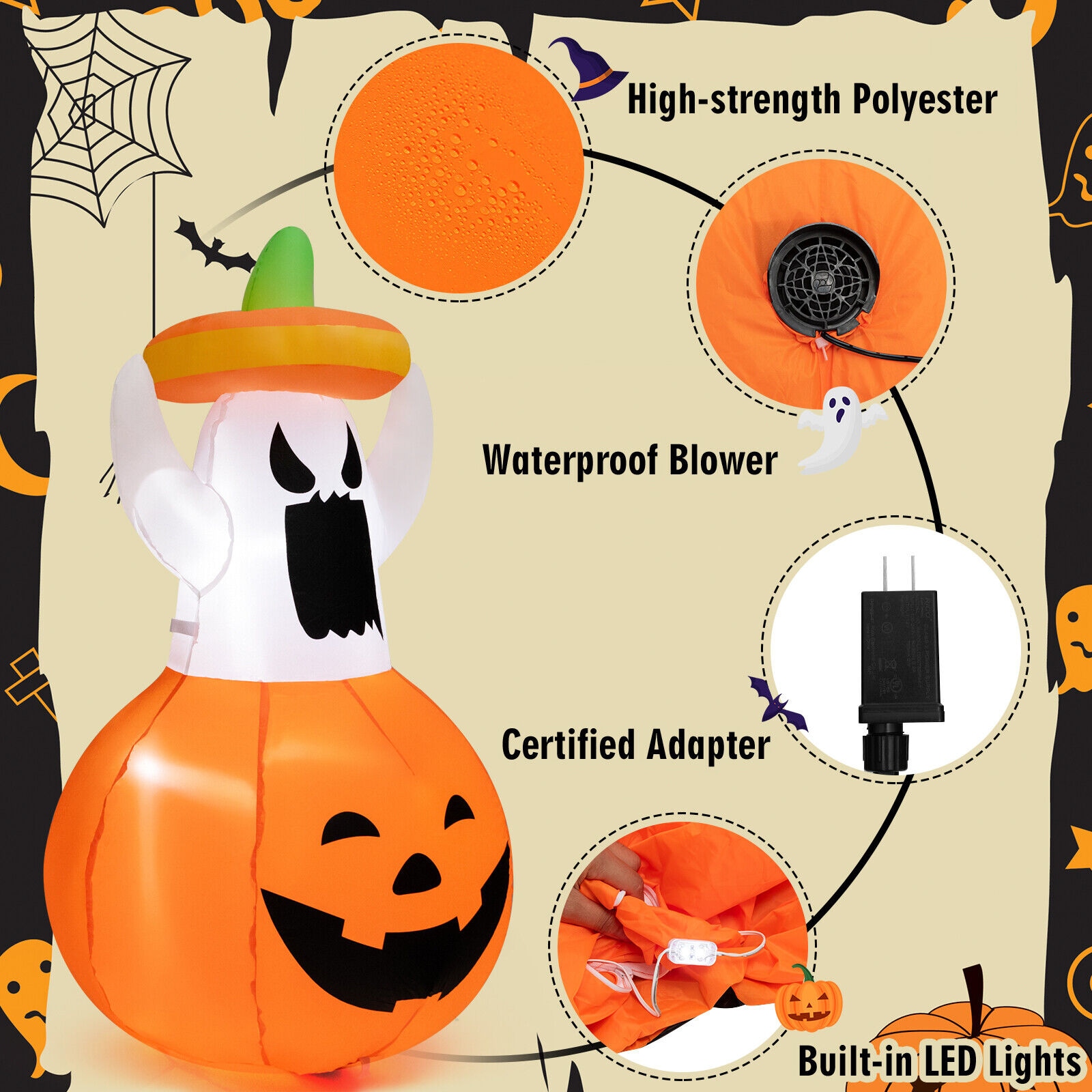 WELLFOR HYG24012US Outdoor-Halloween-Decor - View #7
