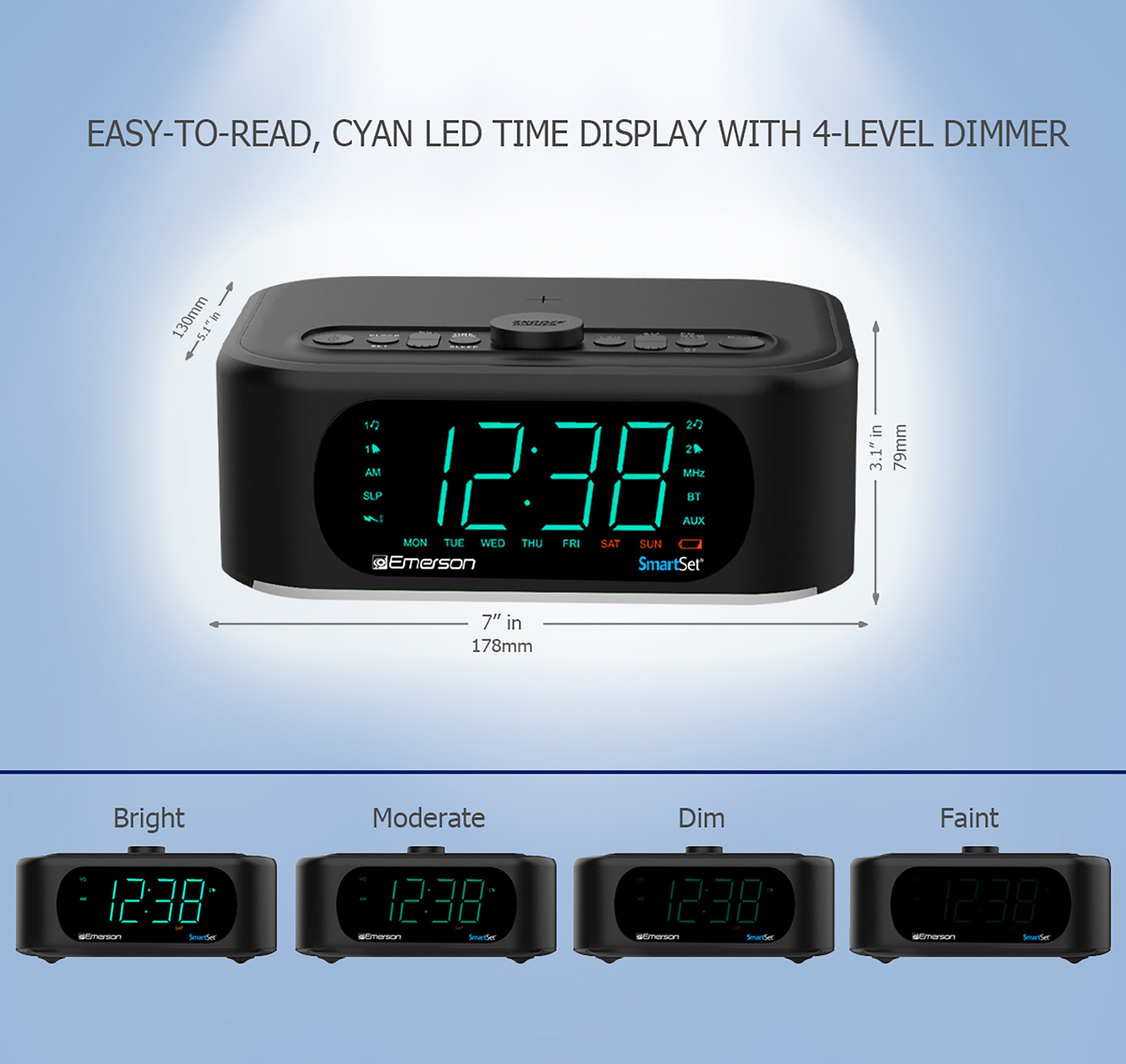 Emerson Radio CKSW7708M Indoor-Outdoor-Clocks - View #5