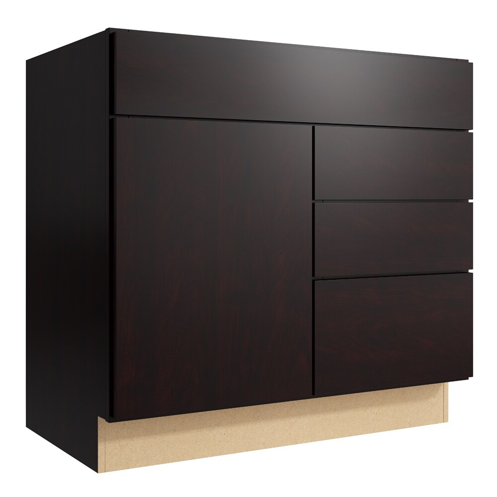 KraftMaid Momentum Frontier 36-in Kona Bathroom Vanity Cabinet at Lowes.com