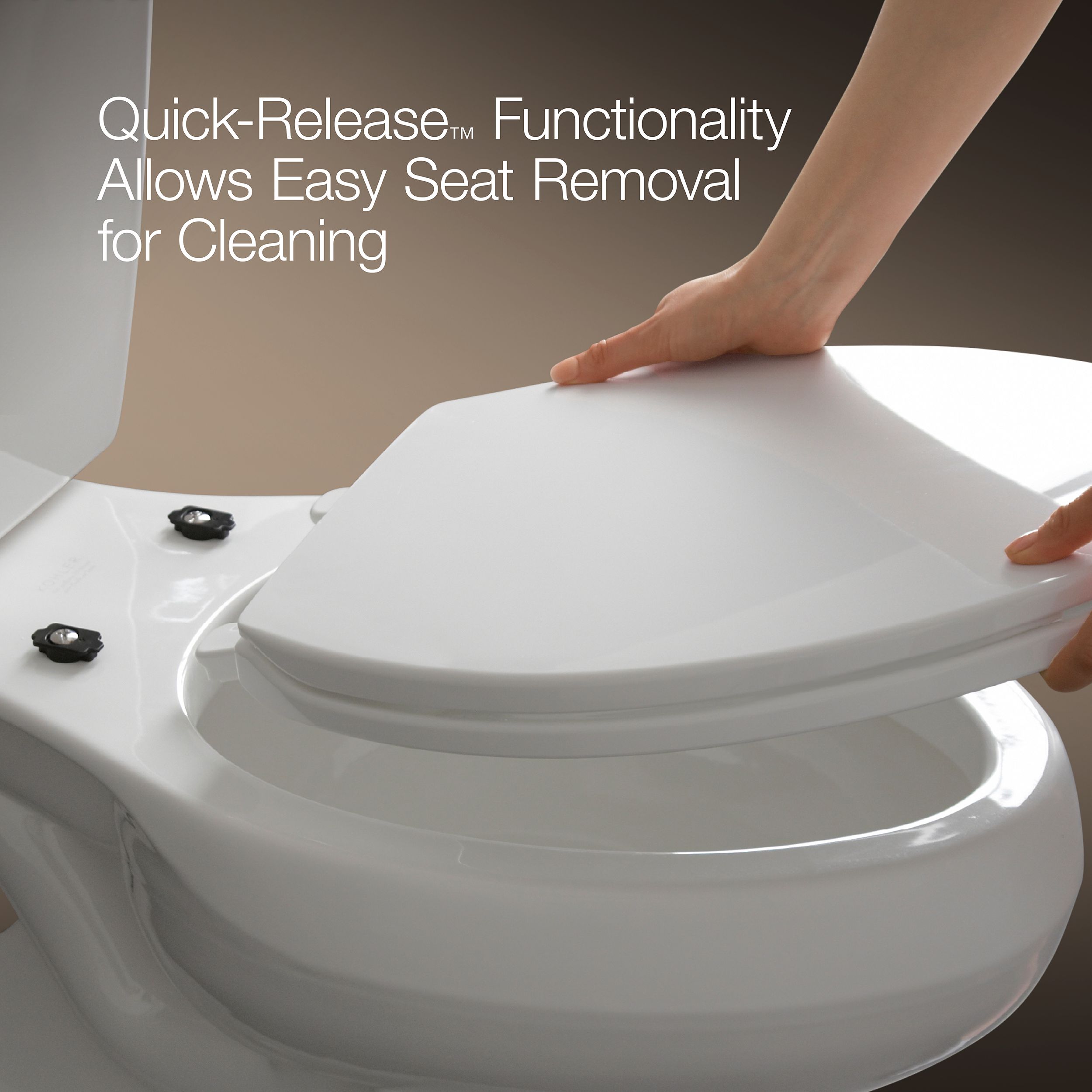 Mik⭐︎② KOHLER Border Plastic White Elongated Soft Close Toilet Seat K