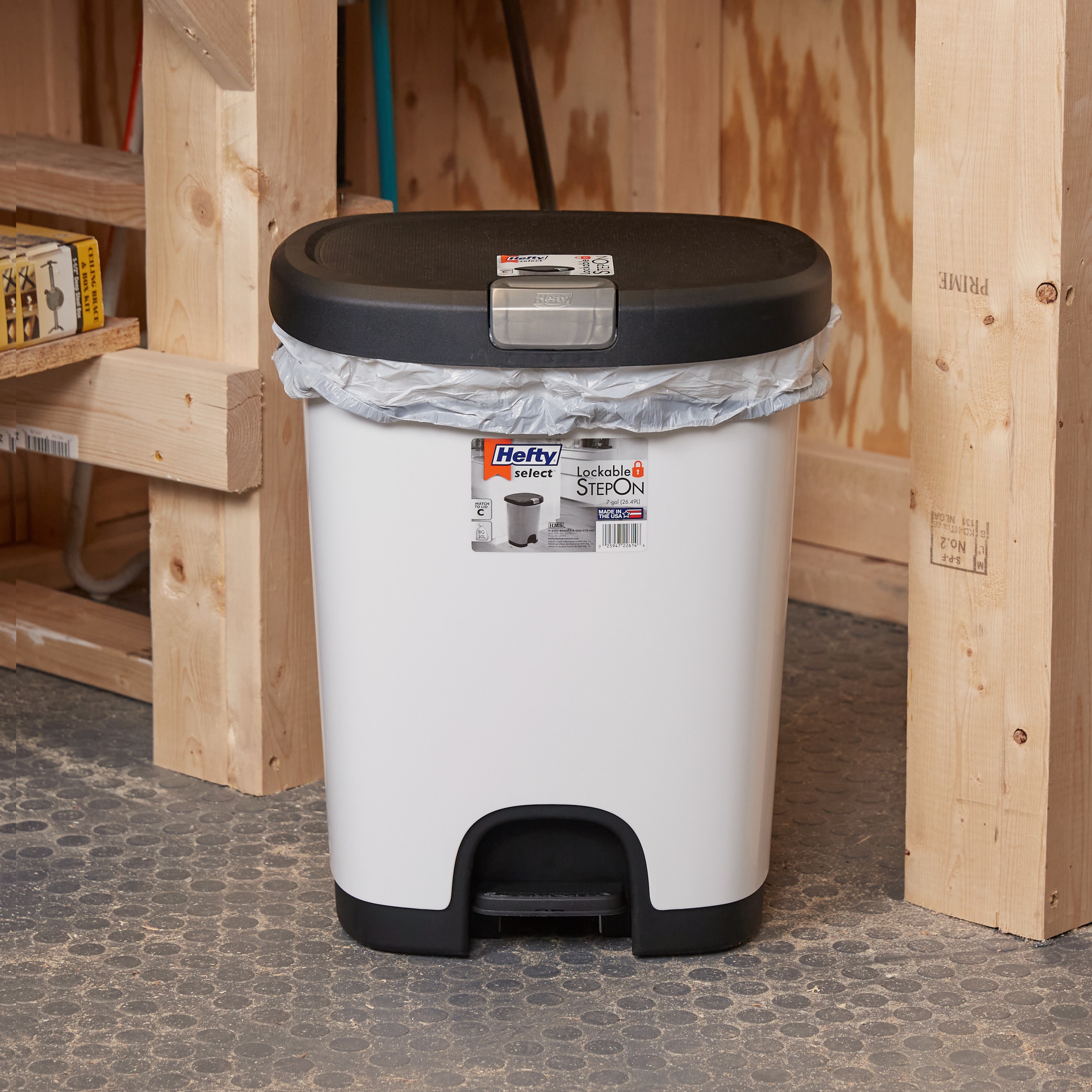 Hefty 3.5 Gallons Plastic Open Trash Can Sets & Reviews