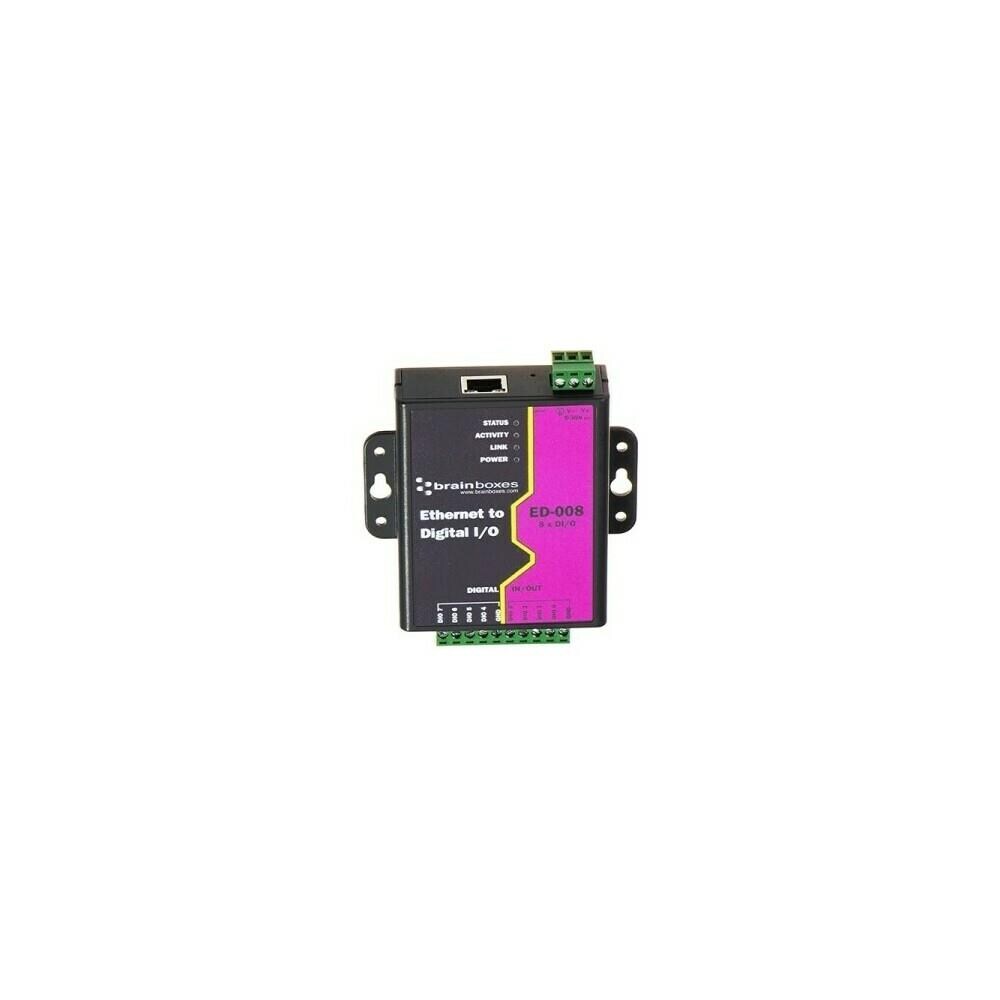  ISTR96018 Brainboxes ED-008 Ethernet to 8 Digital IO Lines ED-008- 1 x Network