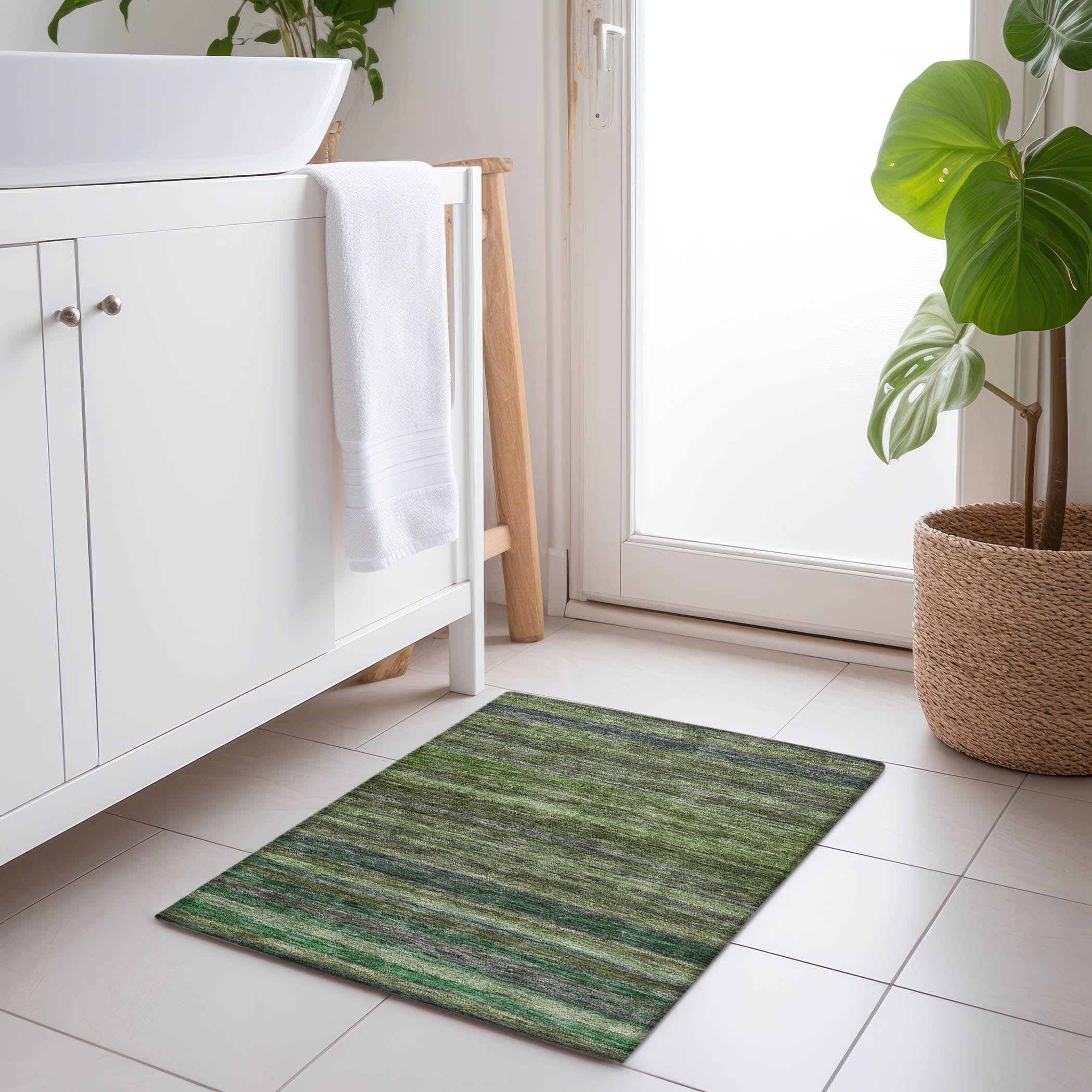 Addison Rugs ACN1639AL20X30 Chantille ACN1639AL 1 x 2 (ft) Loomed Aloe Rectangular Indoor/Outdoor Machine washable Pet Friendly Area rug