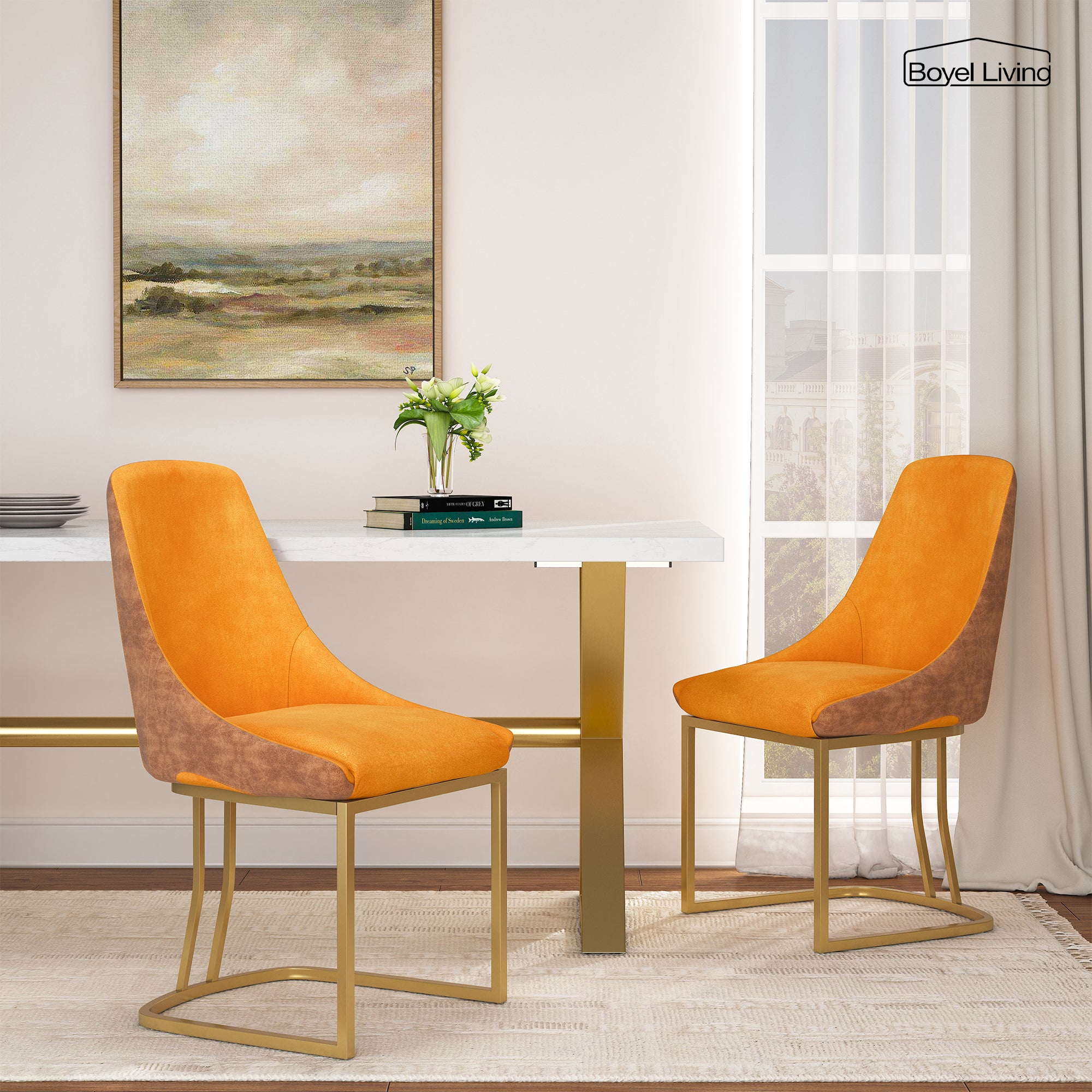 Boyel Living BLDC2432OR Dining-Chairs - View #3