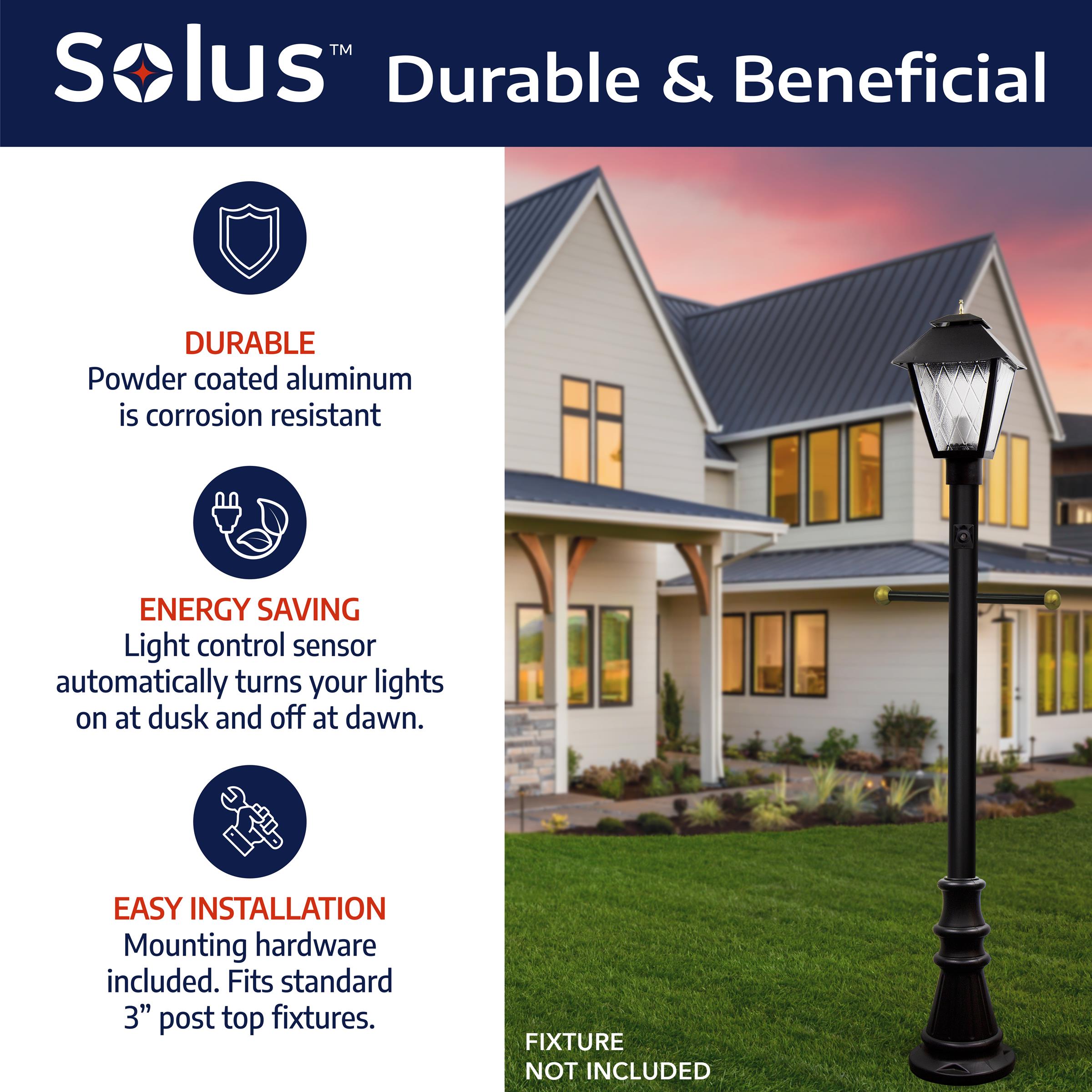 Solus SM6-320STP-BK Post-Lights - View #5