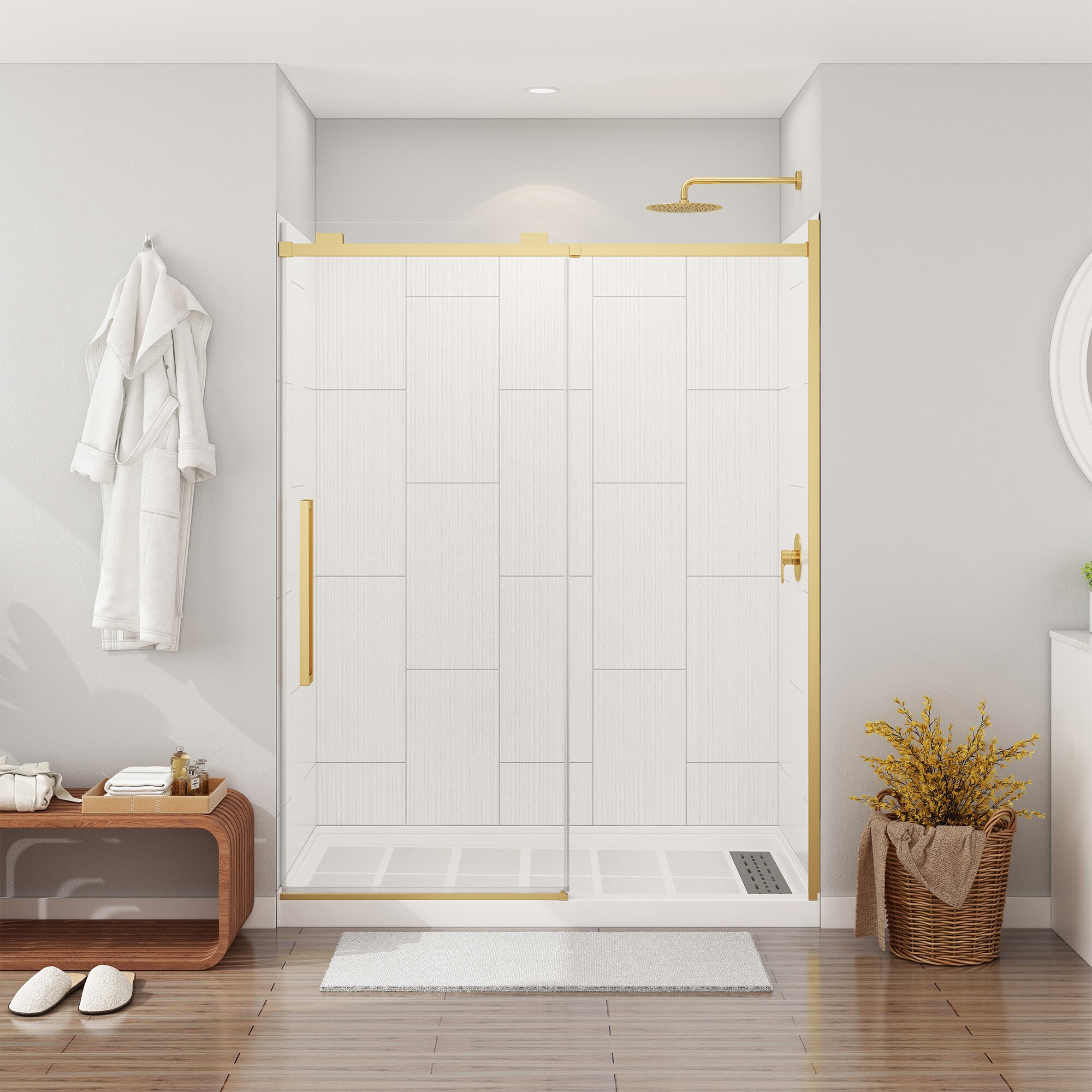 CASAINC CABR1301BG16R25 Alcove-Shower-Kit - View #3