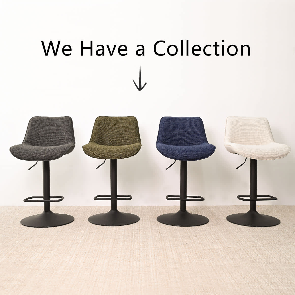 Maison Boucle HUNTER-AB-BEIGE-4 stools - View #8