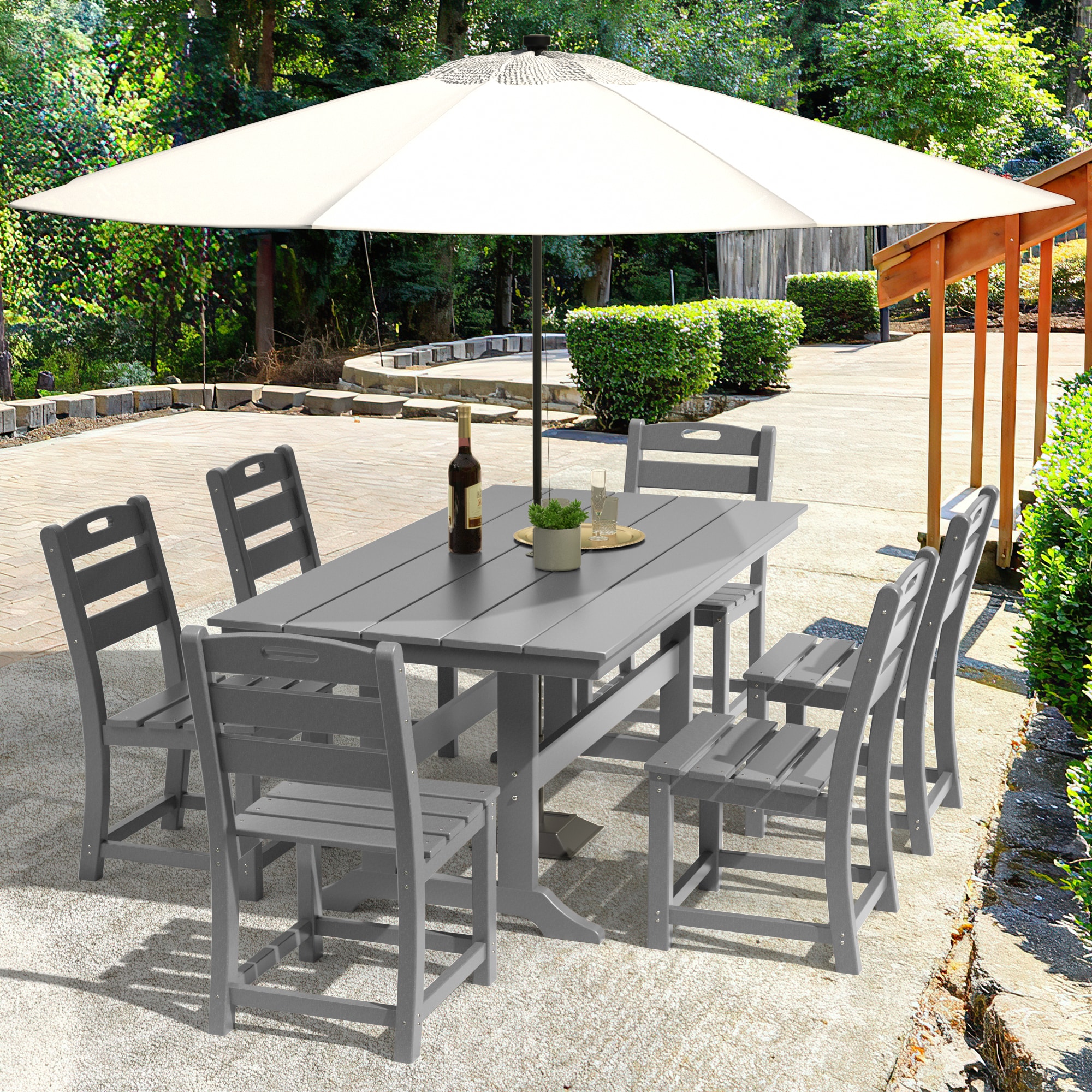 Poly furniture DT-HE02-GR Patio-Tables - View #8
