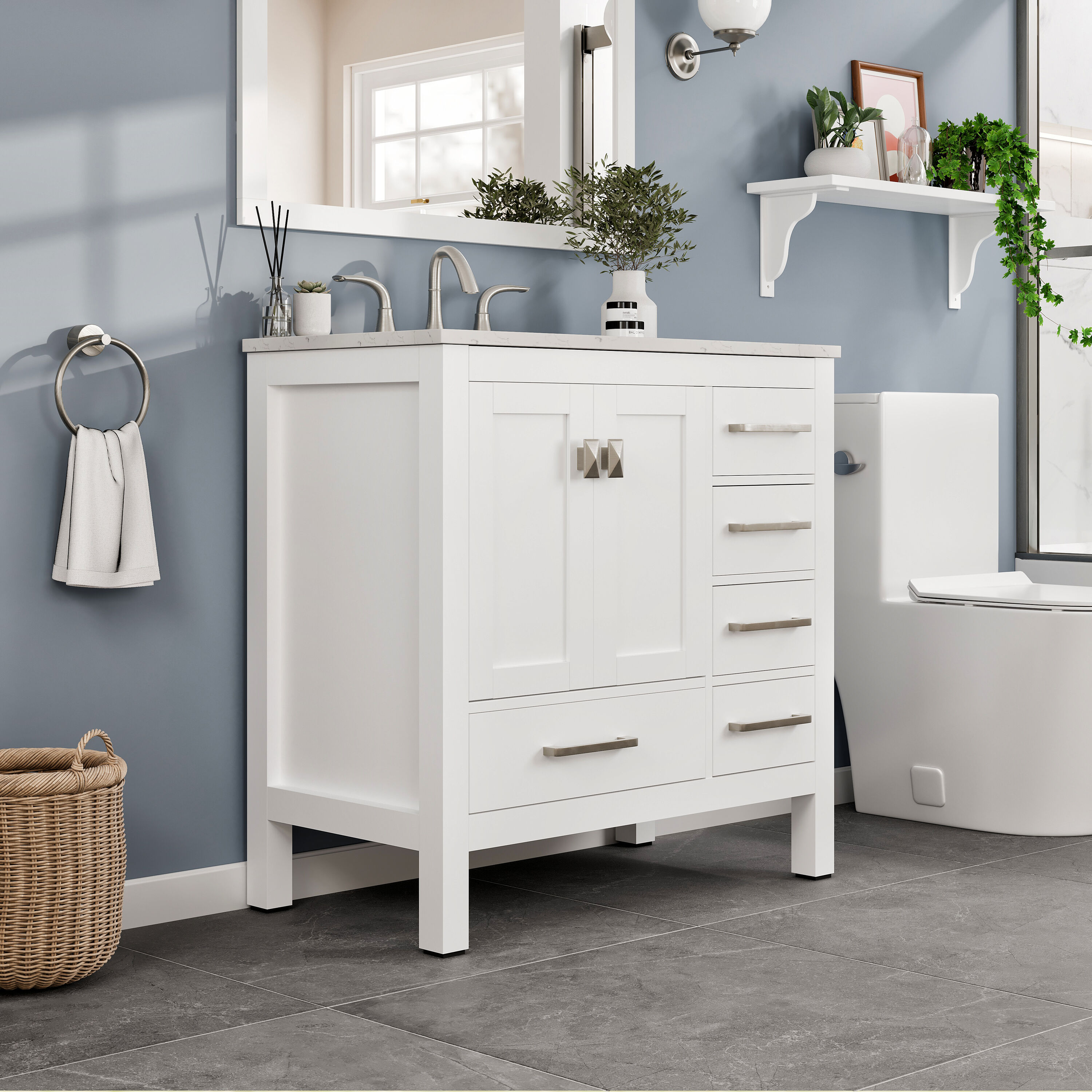 Eviva EVVN412-36WH Bath-Vanity-Combo - View #2