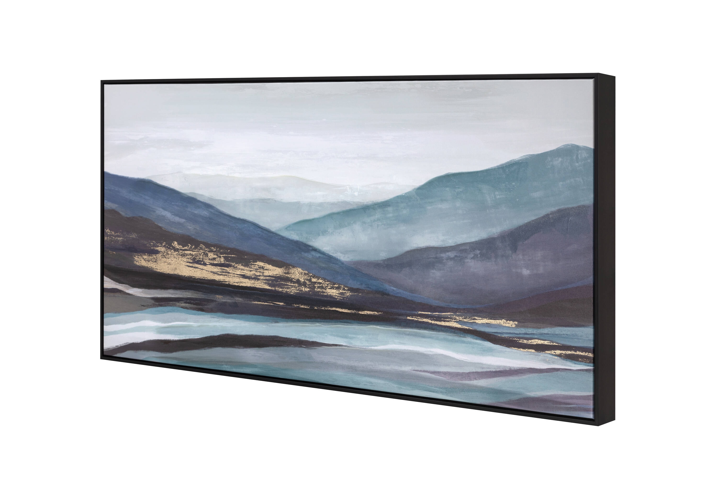 Tyler & Finn 48x24 Panoramic Landscape Hand Embellished Framed Wall ...