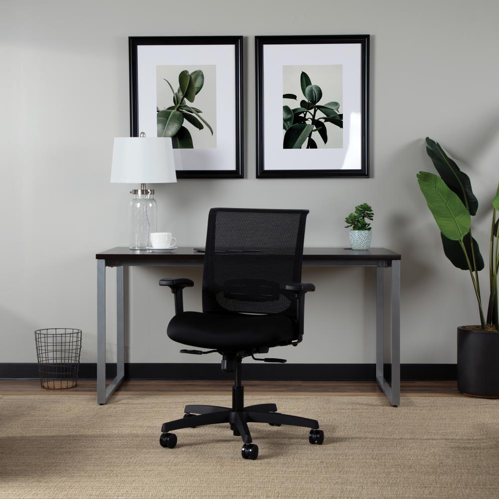 HON Convergence Black Traditional Ergonomic Adjustable Height Swivel ...