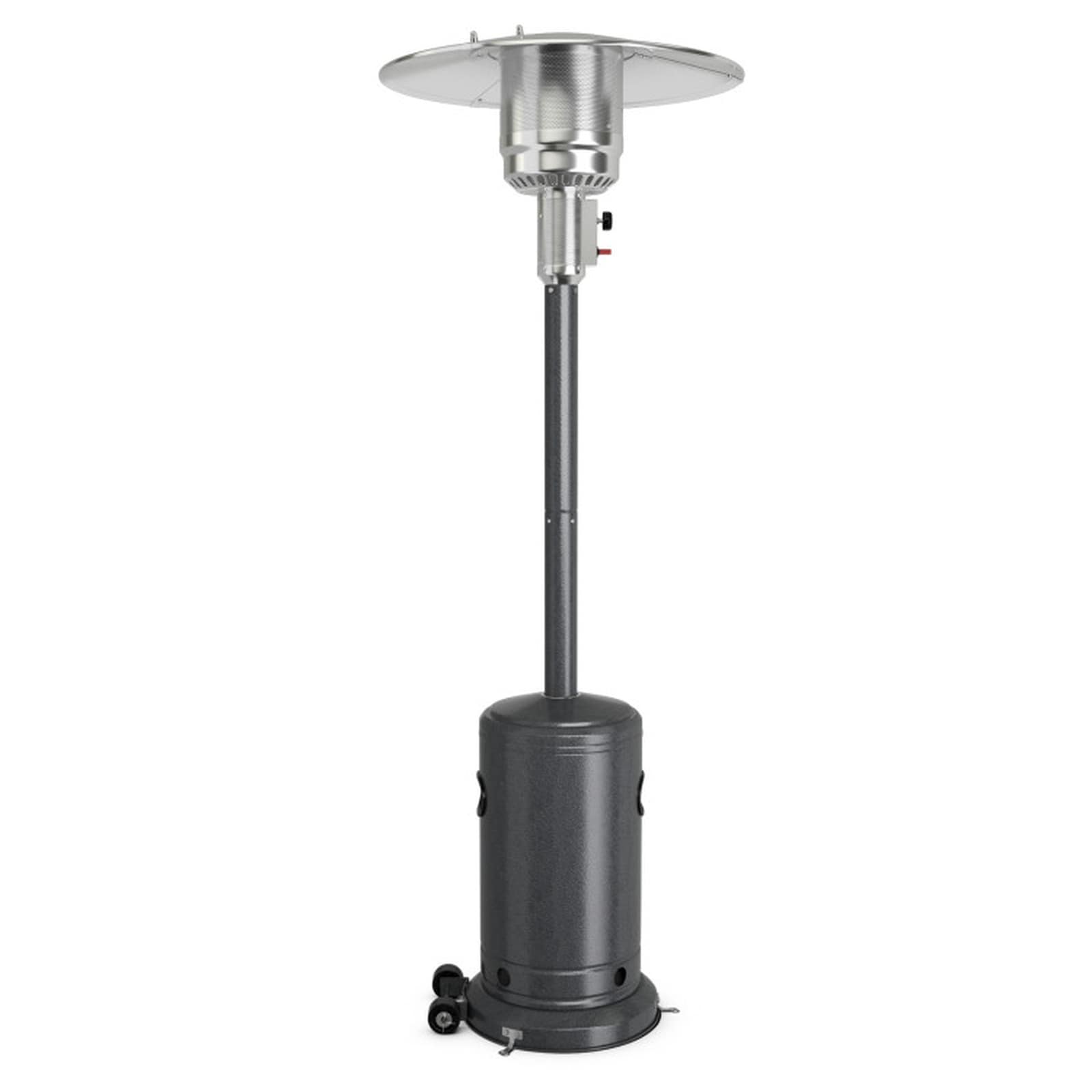 SUGIFT LW108SUGHY020 50000-BTU Stainless Steel Propane Patio Heater with Tip-over Safety CSA Certified Outdoor Standing Heater with Wheels for Backyard and Deck