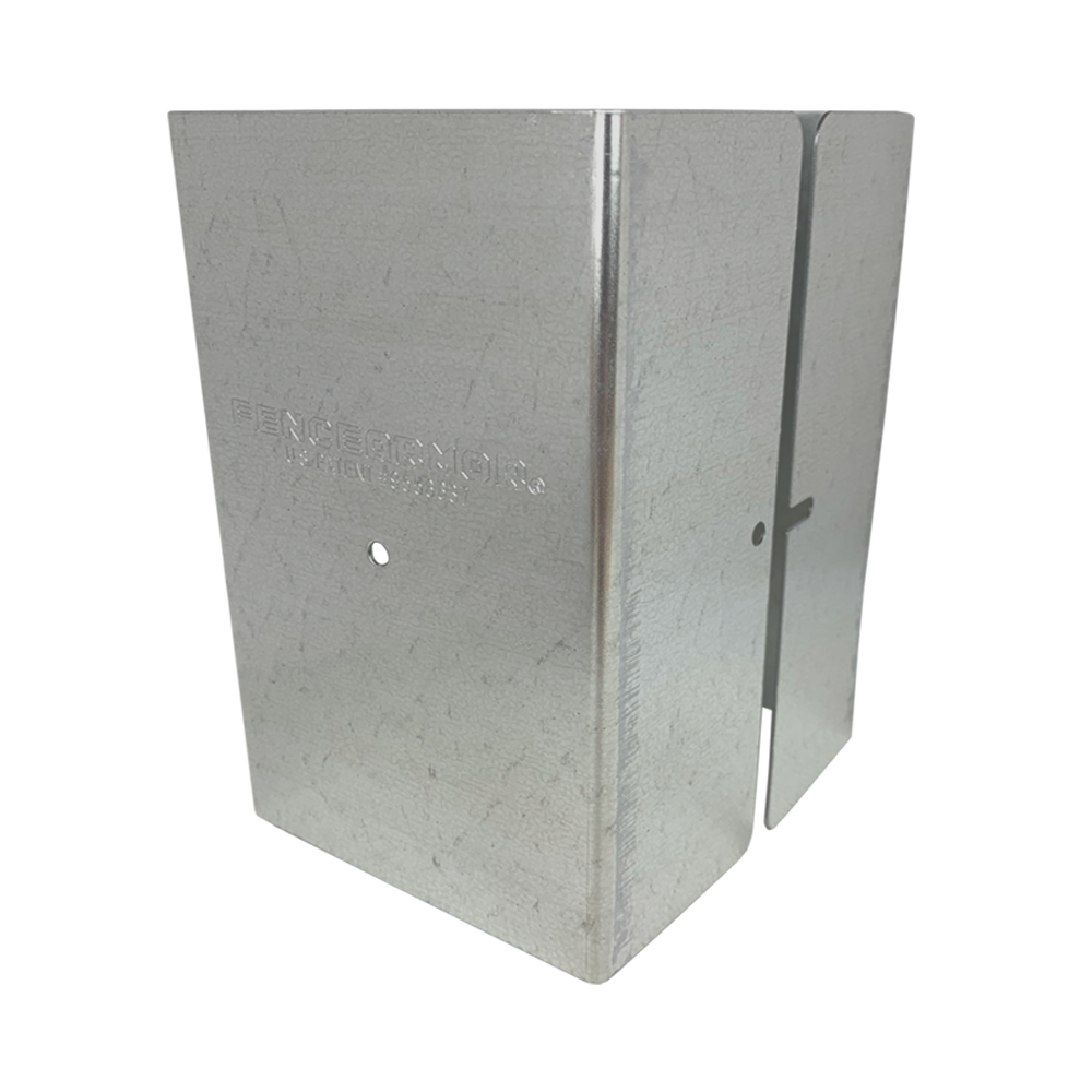 Fence Armor FA5X5WGSMB-6 Pro Protection Post Guard 4.5-in Galvanized Steel Bracket For Multiple Fence Types