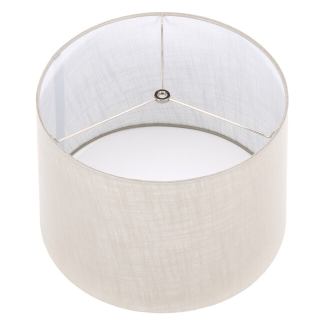 Gray Fabric Drum Lamp Shade, 15 Height Lamp Shade