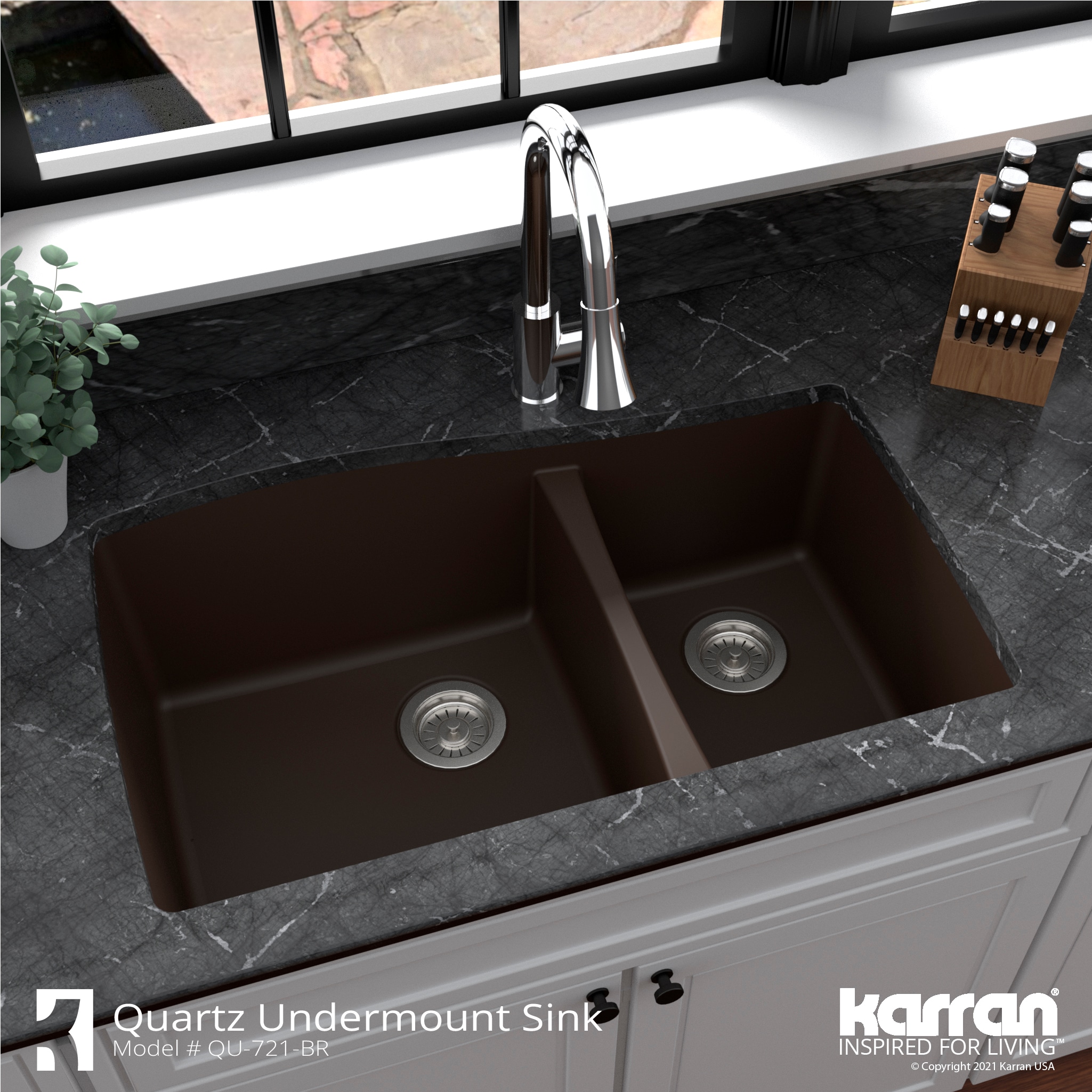 Karran QU-721-BR-PK1 Kitchen-Sinks - View #7
