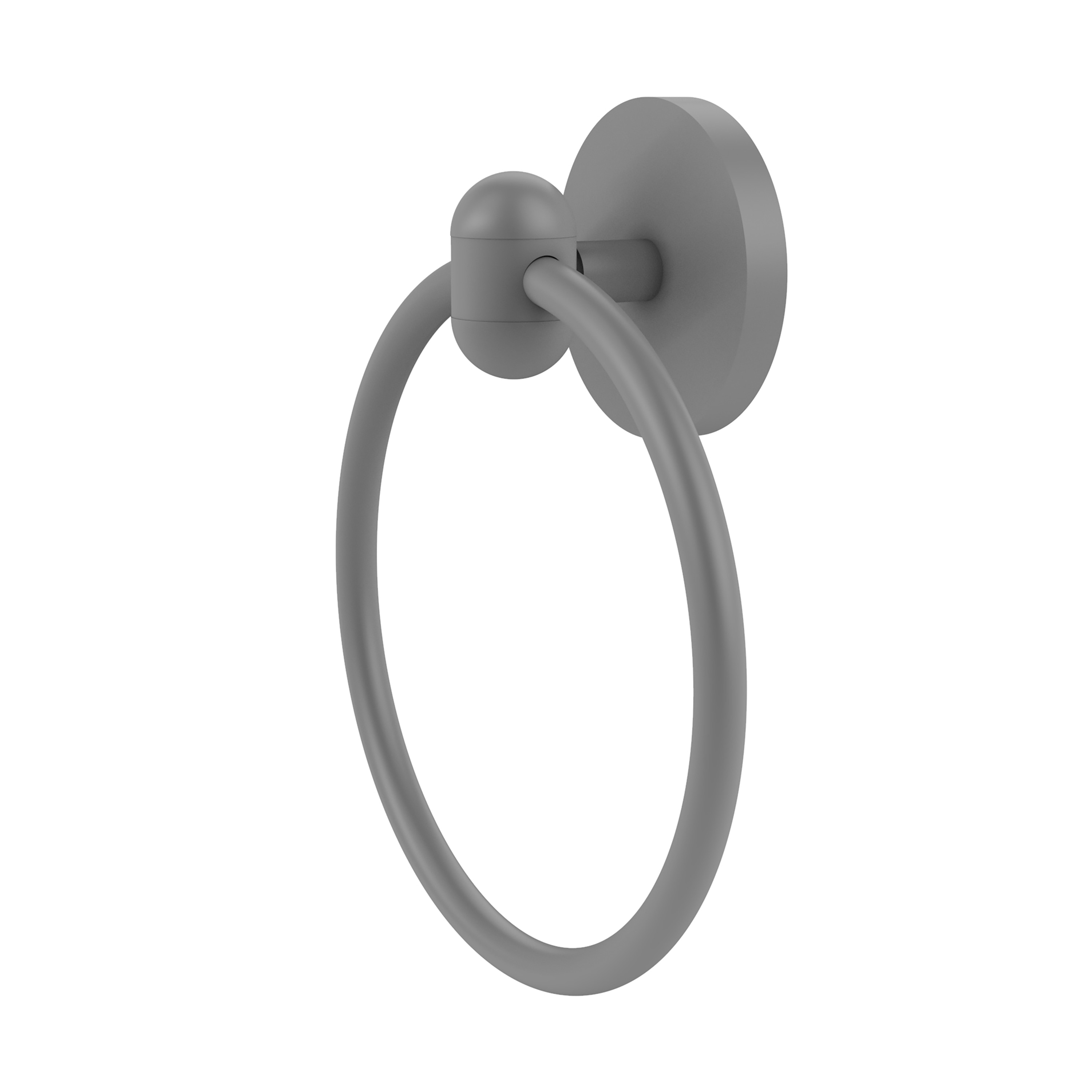 Allied Brass TA-16-GYM Tango Matte Gray Wall mount Single Towel Ring