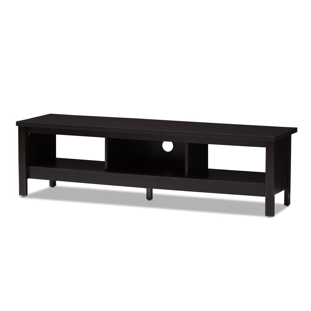 Baxton Studio 146-8291-LW Callie Modern/Contemporary Espresso Tv Cabinet (Accommodates TVs up to 70-in)