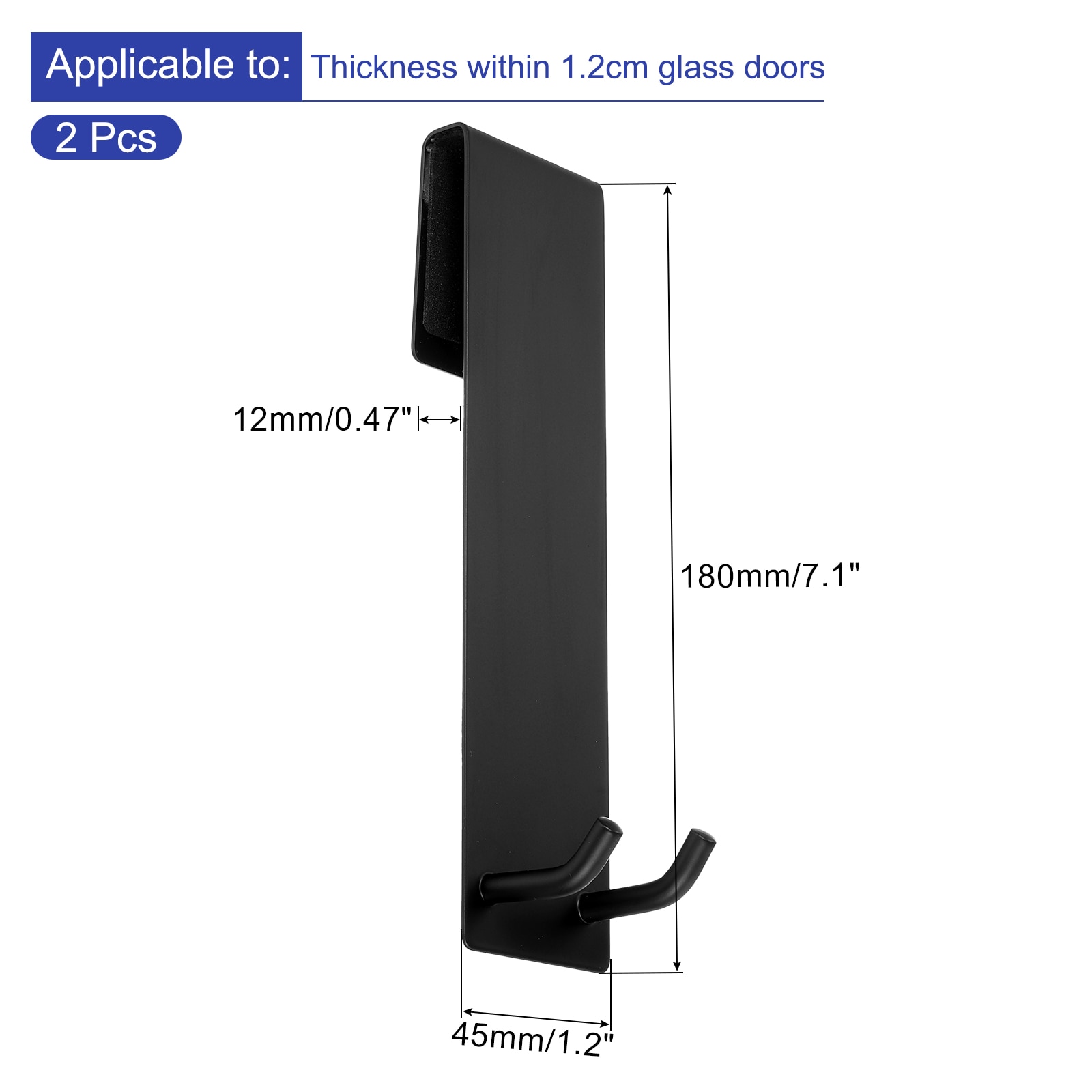 Unique Bargains S25093001UX3388 Robe-Hooks - View #2