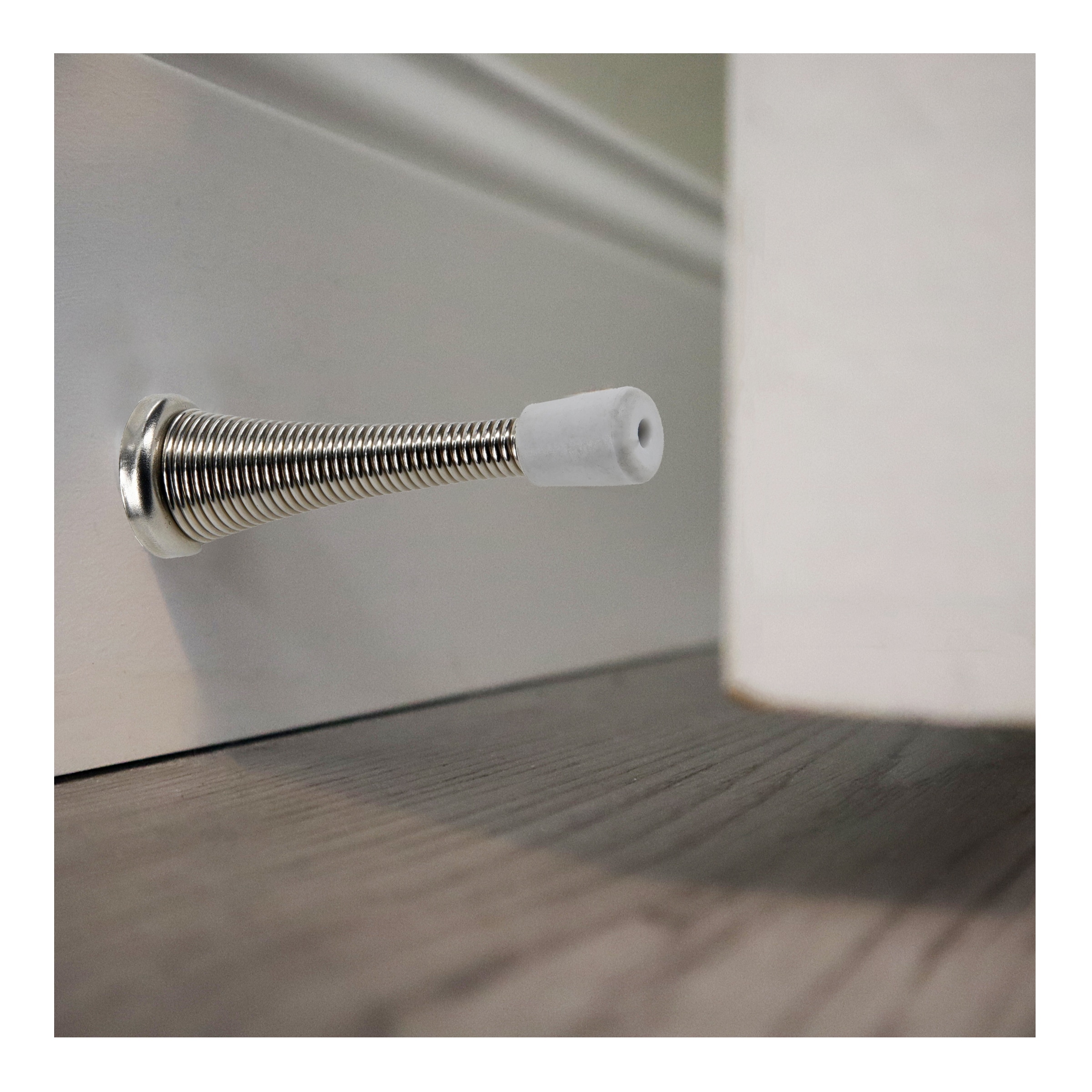 RELIABILT 3-in Satin Nickel Wall Protector Door Stop in the Door Stops  department at