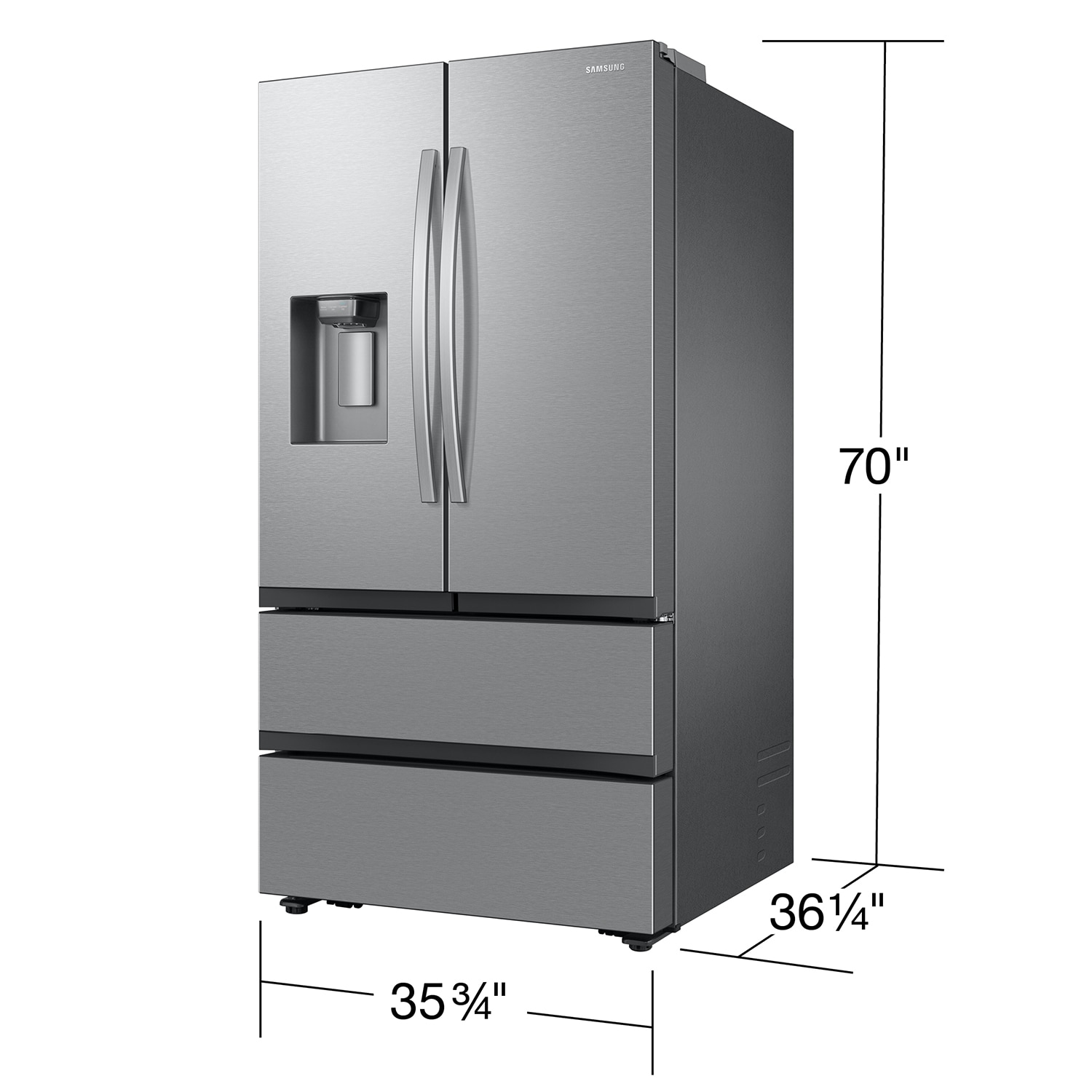 Samsung 36 4-door Flex French Door,Refrigerator,Stainless Steel,Full S –  APPLIANCE BAY AREA